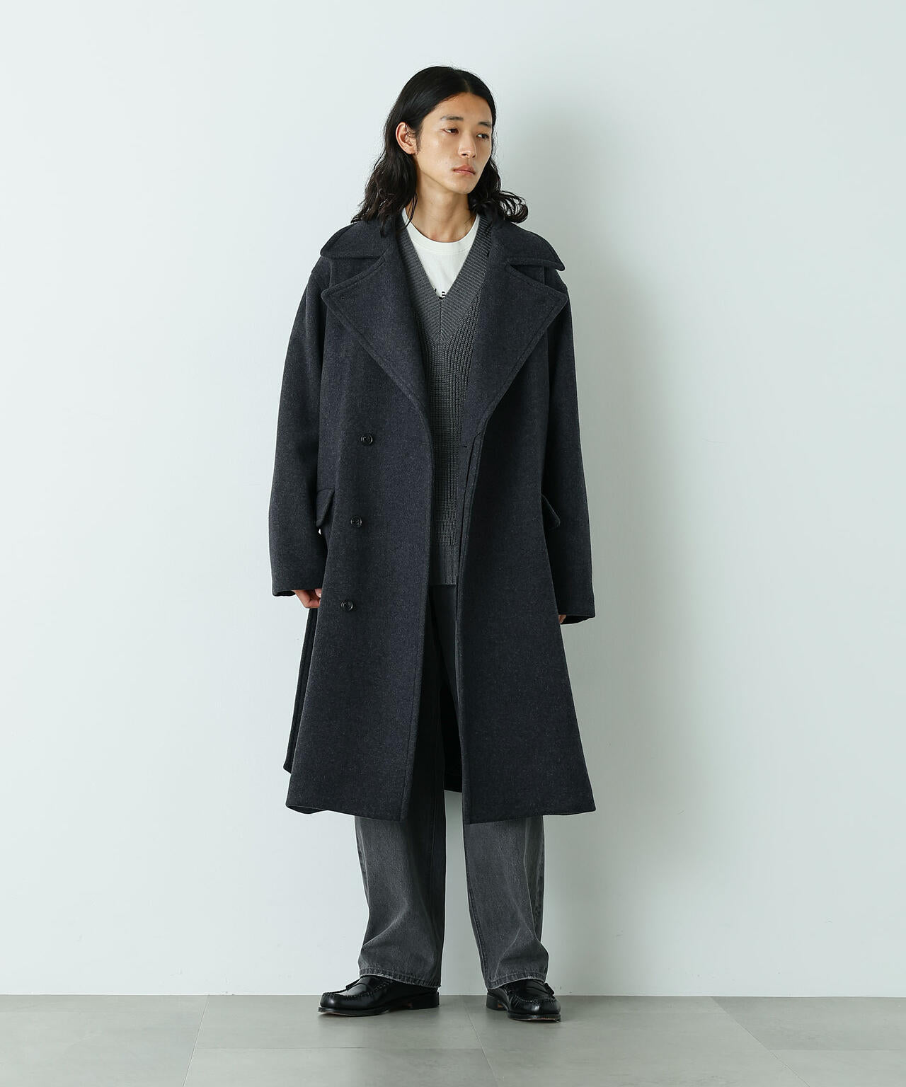 「HOTEL PALACE」ウールカシミヤ ロングコート