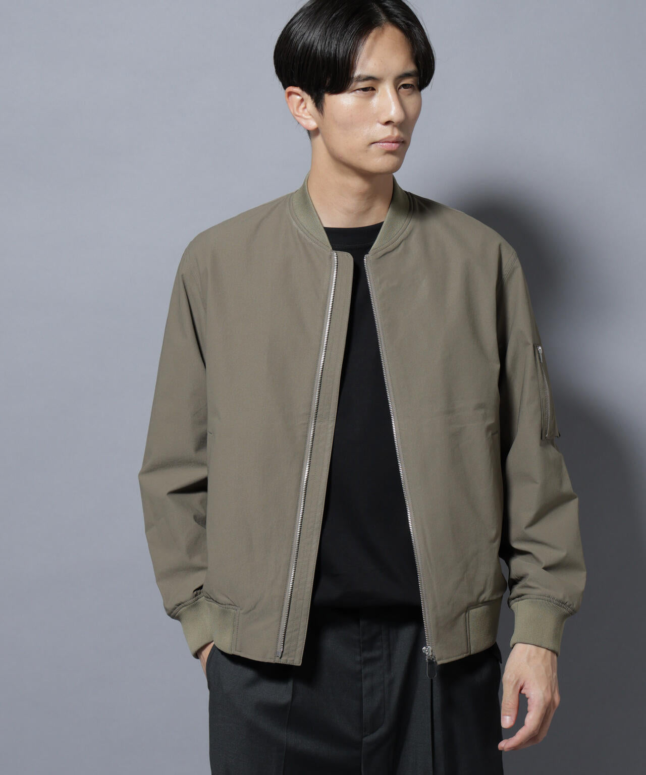 N BASIC」TEXBRID(R)ツイルMA-1/撥水(セットアップ可) | NANO universe