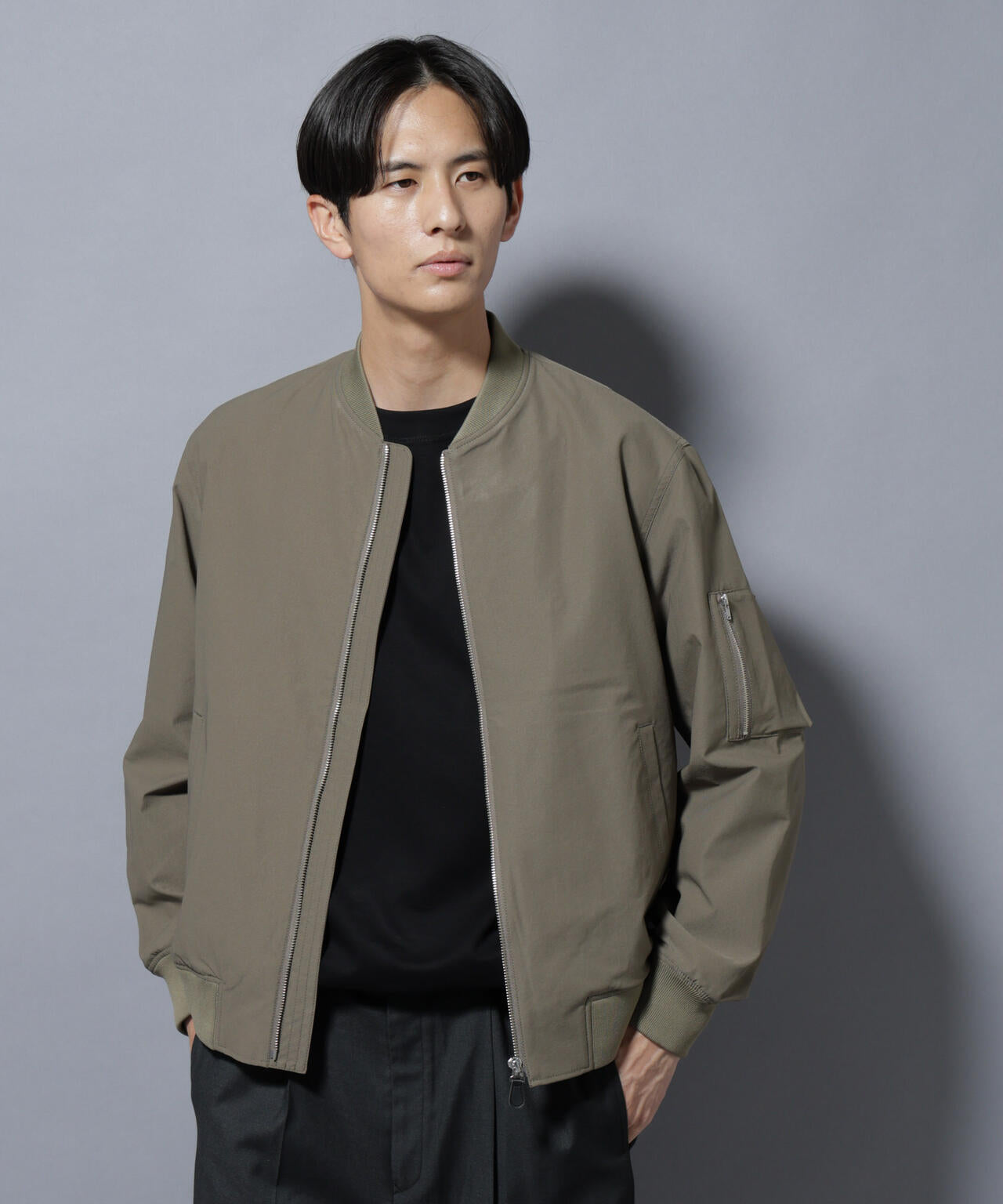 N BASIC」TEXBRID(R)ツイルMA-1/撥水(セットアップ可) | NANO universe