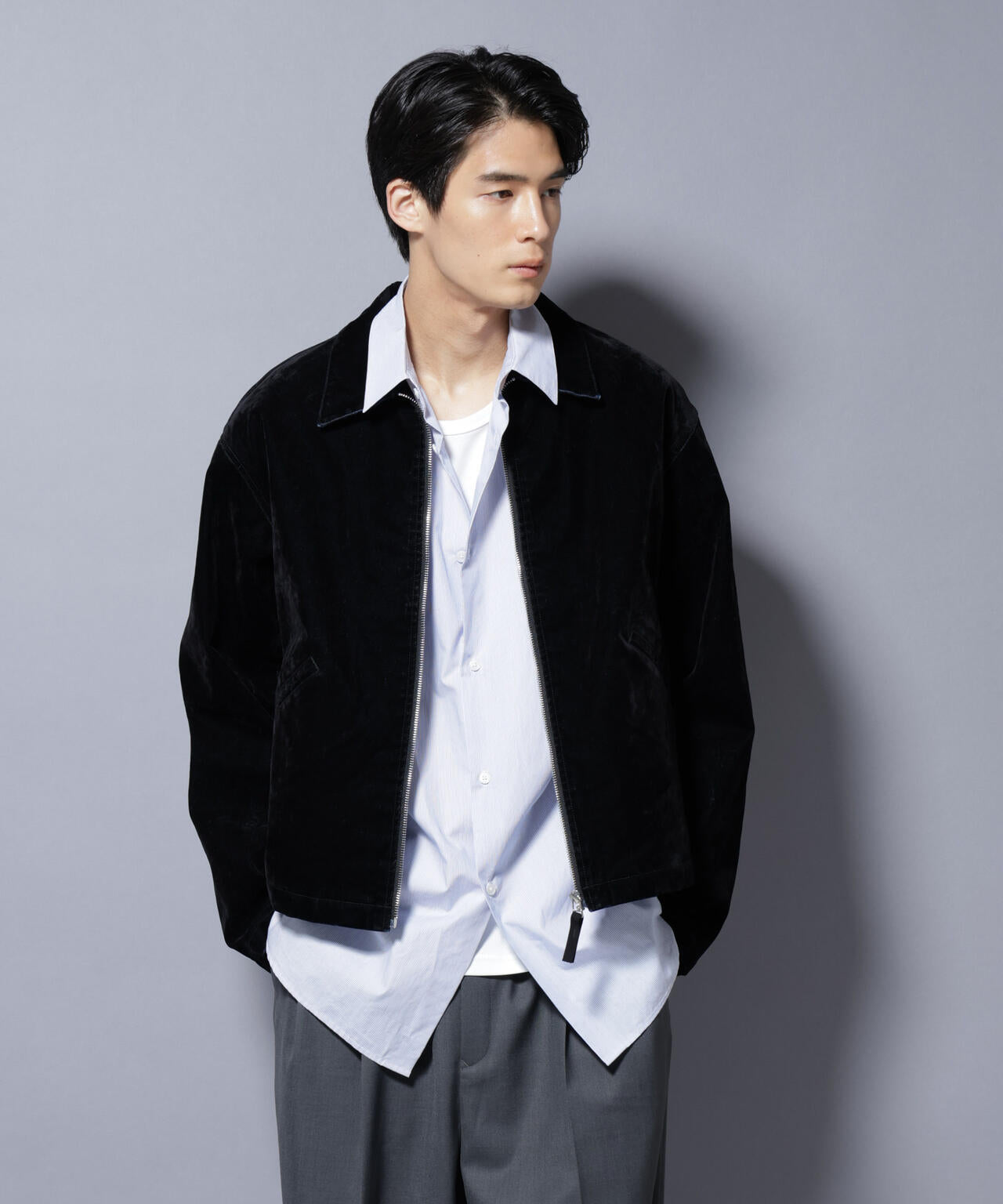 フロッキーデニム スポーツジャケット