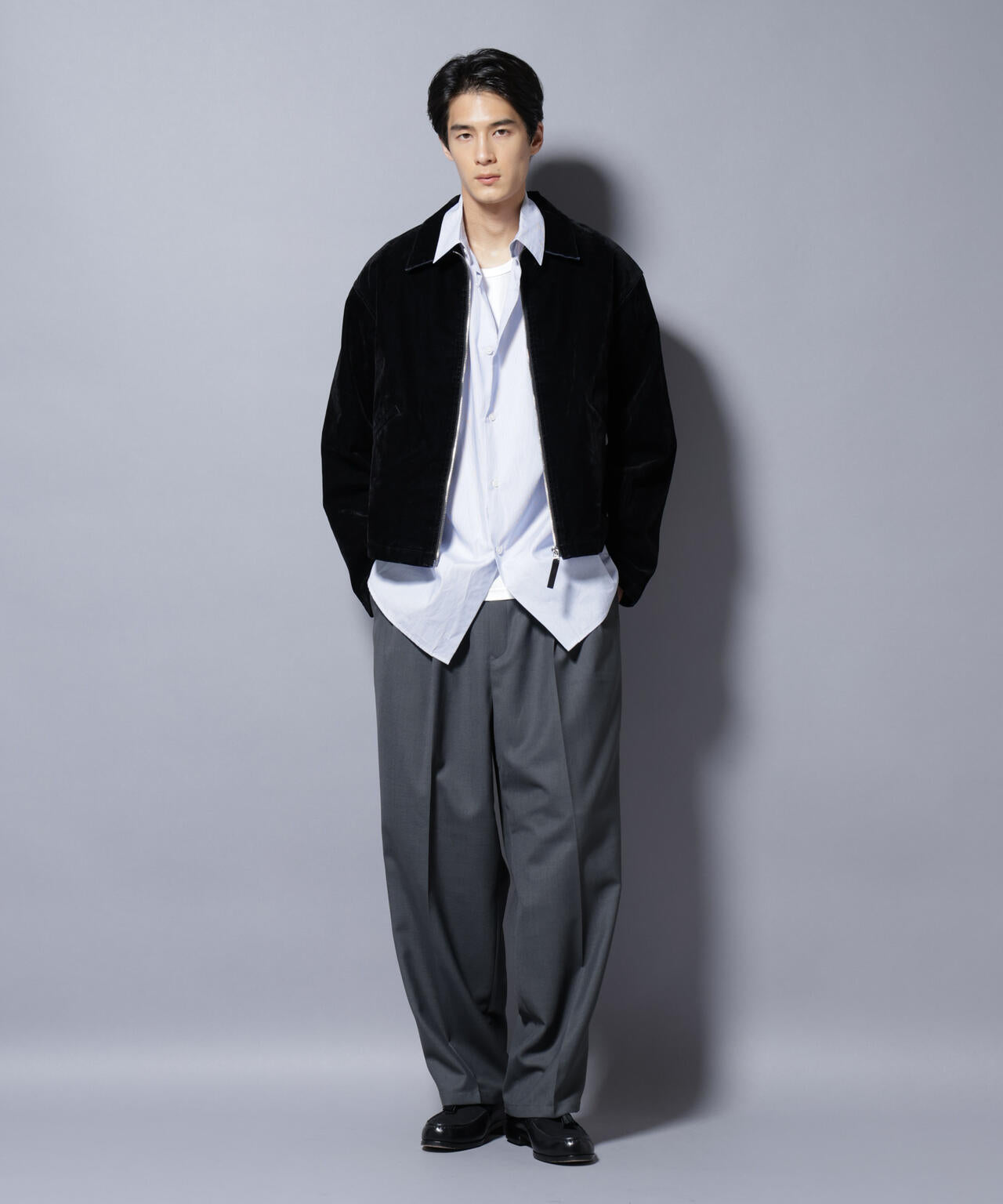 フロッキーデニム スポーツジャケット