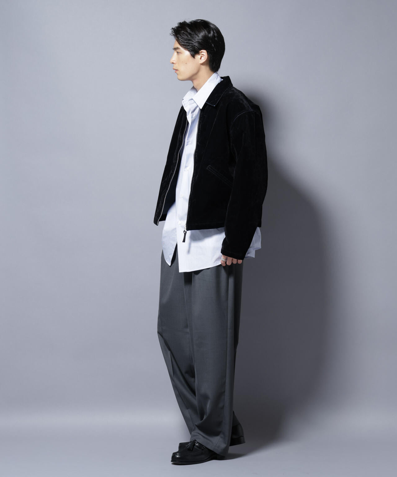 フロッキーデニム スポーツジャケット