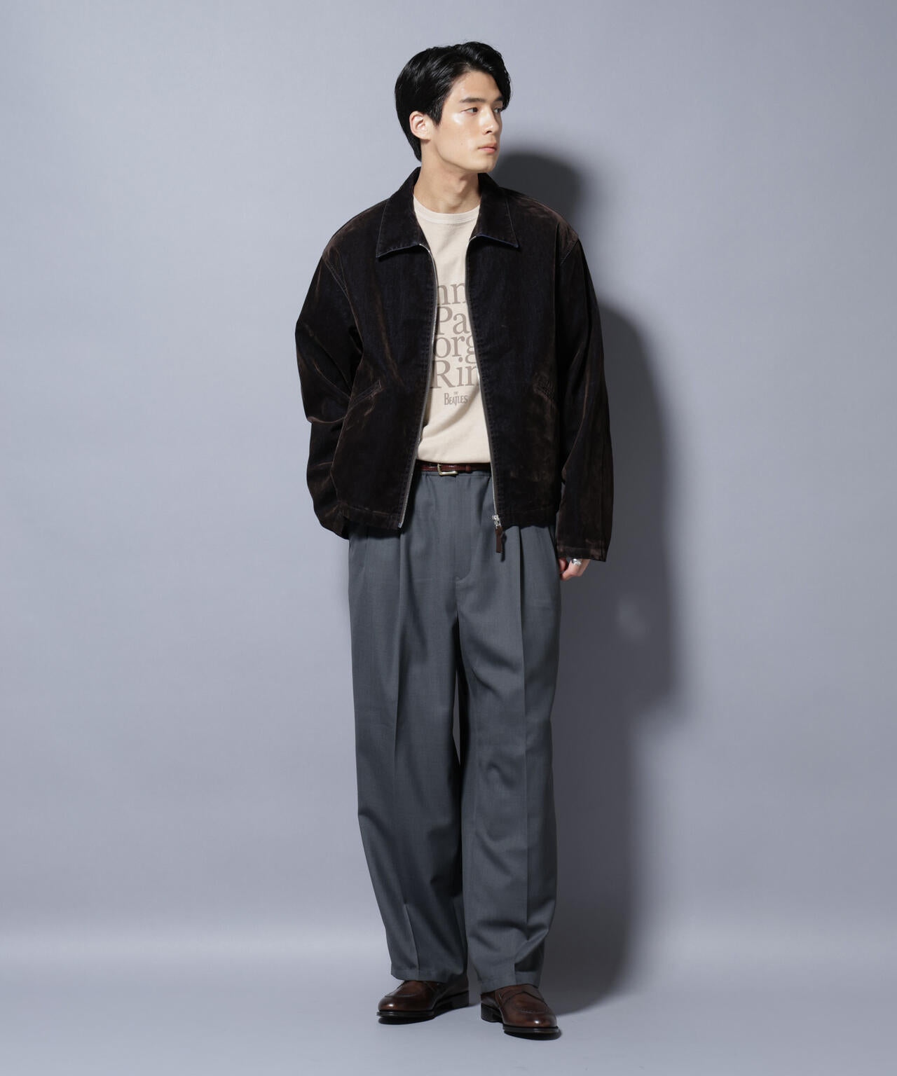 フロッキーデニム スポーツジャケット