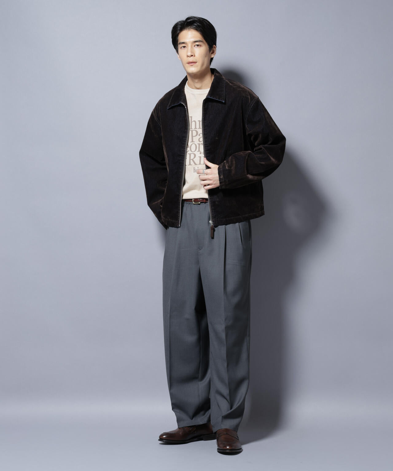 フロッキーデニム スポーツジャケット