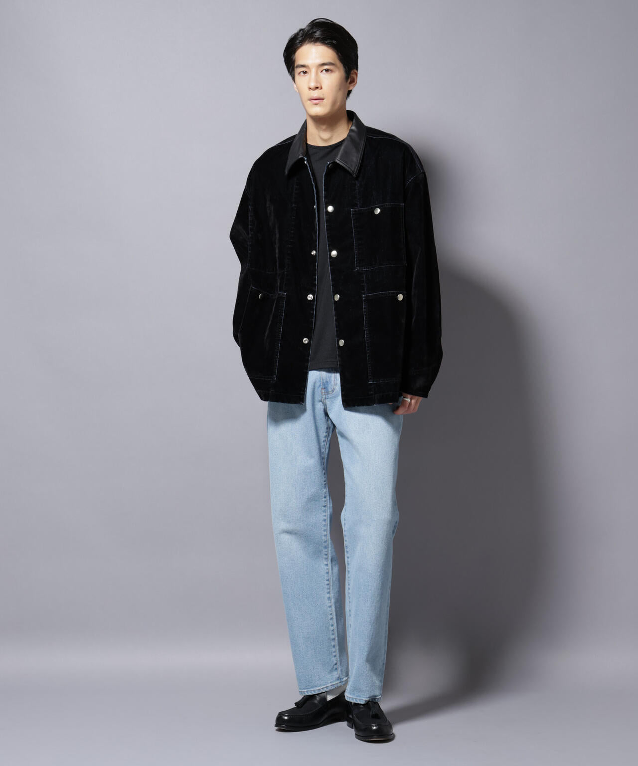 フロッキーデニム オーバージャケット