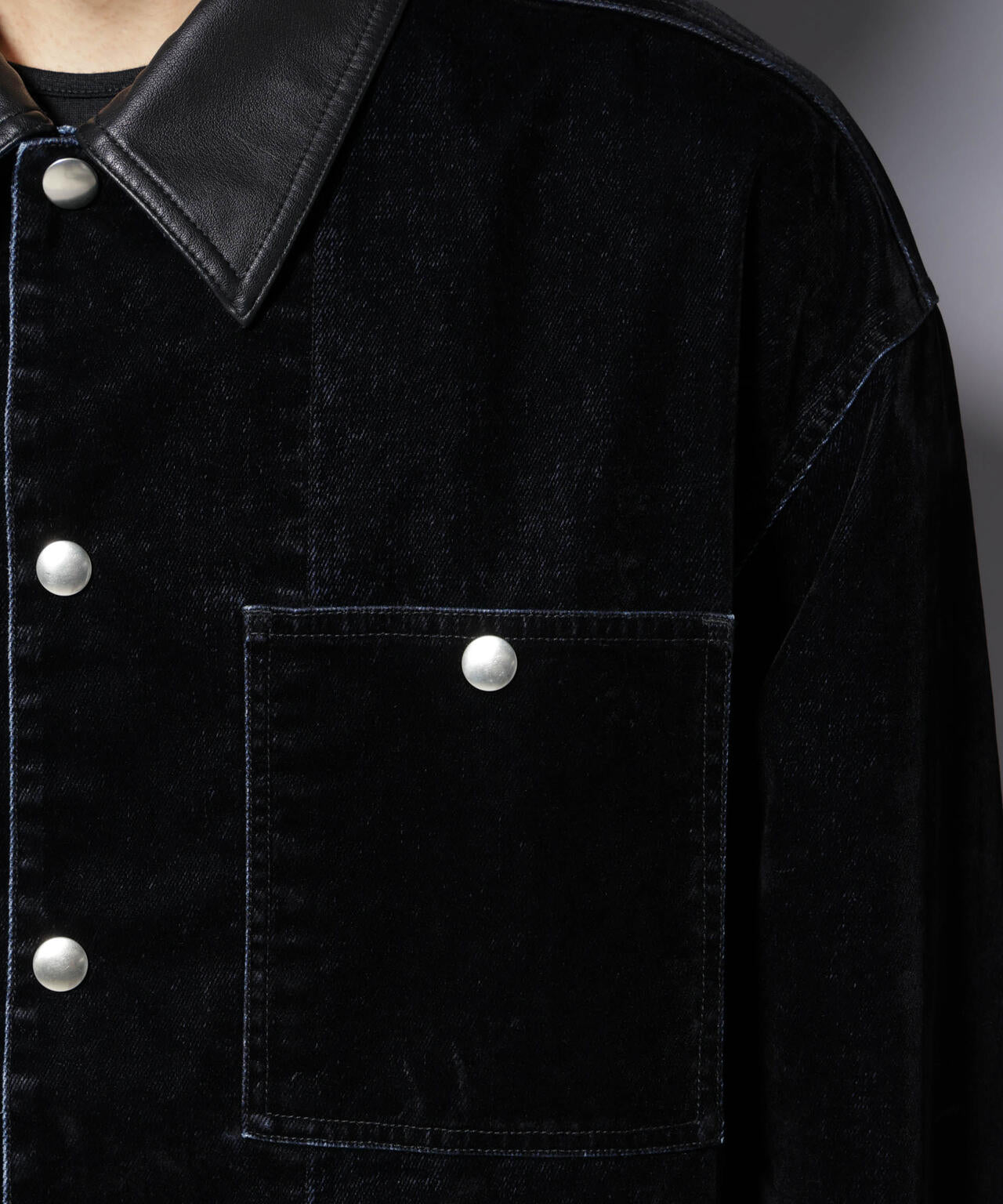 フロッキーデニム オーバージャケット