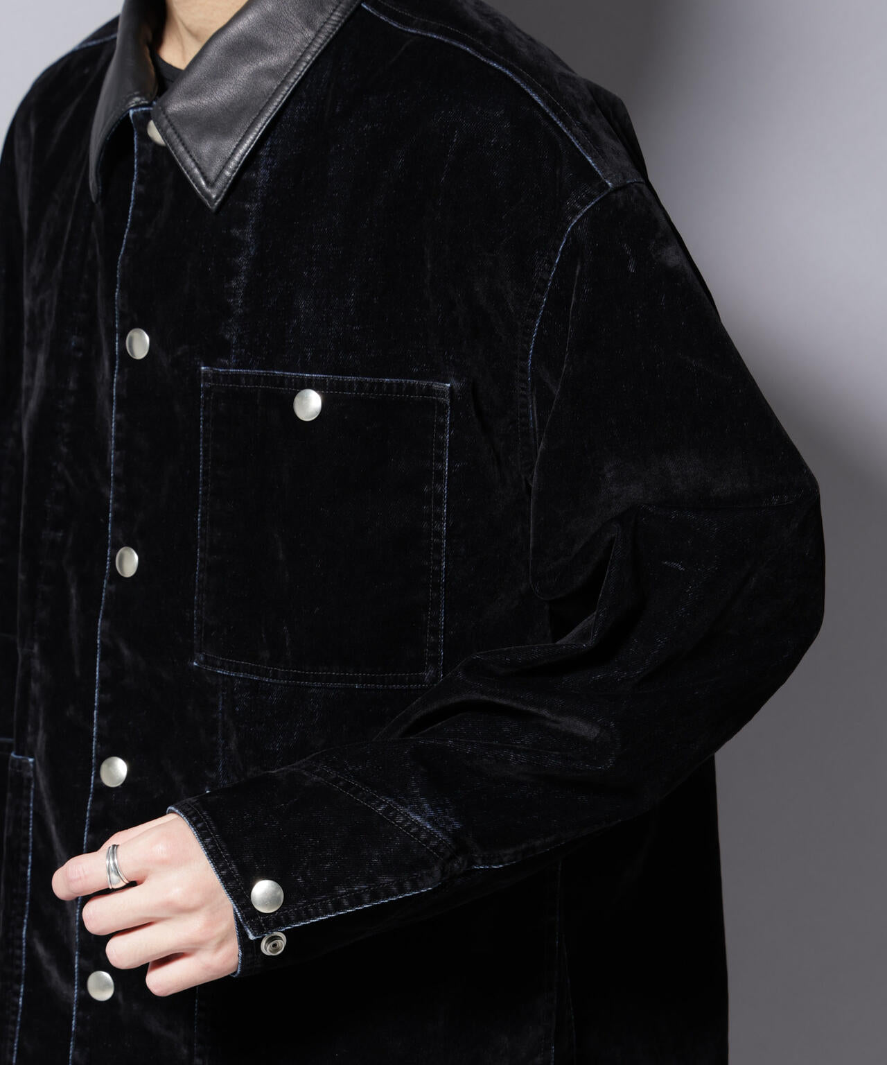 フロッキーデニム オーバージャケット