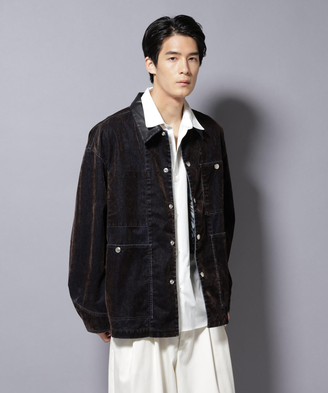 フロッキーデニム オーバージャケット | NANO universe（ナノ