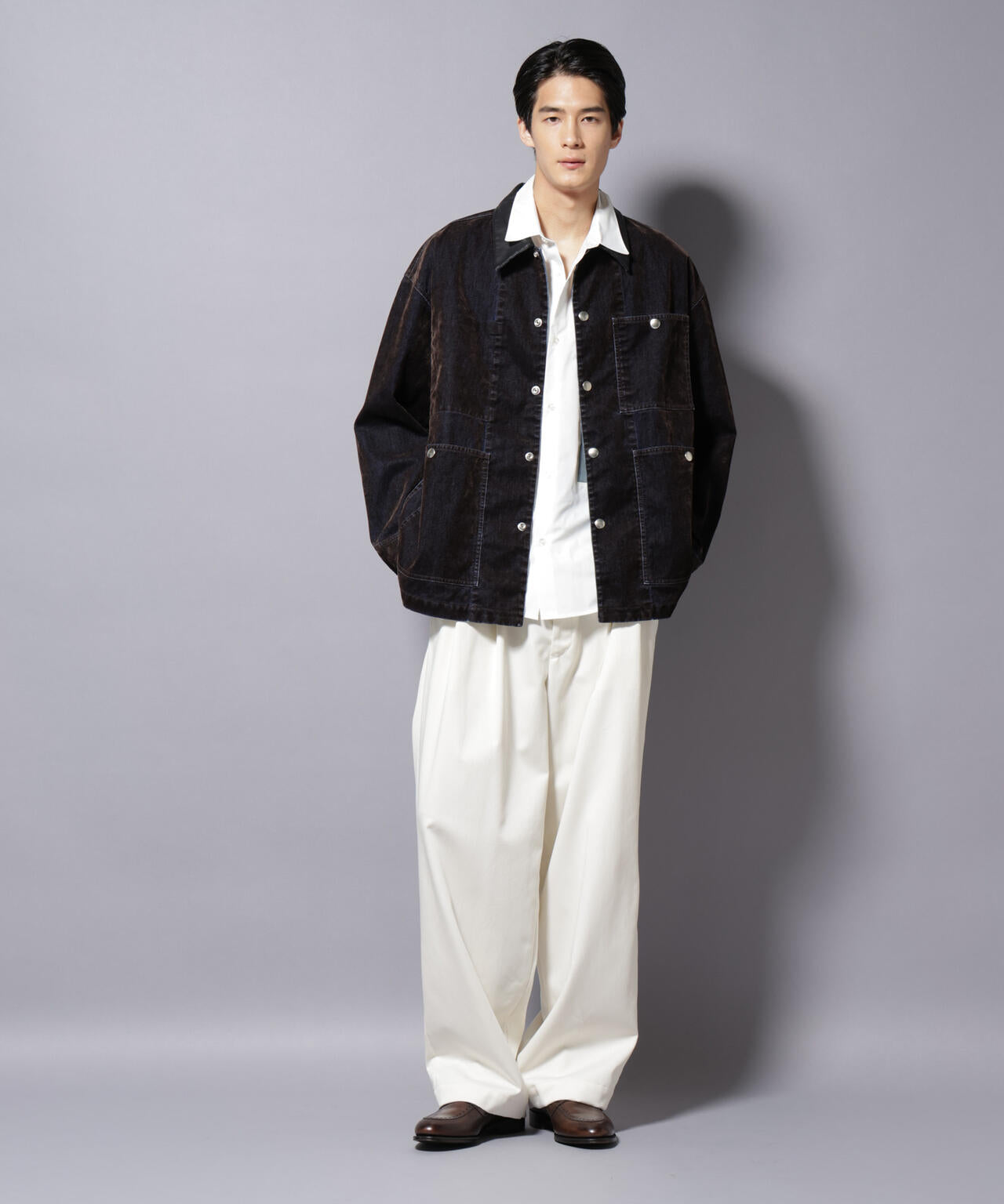 フロッキーデニム オーバージャケット