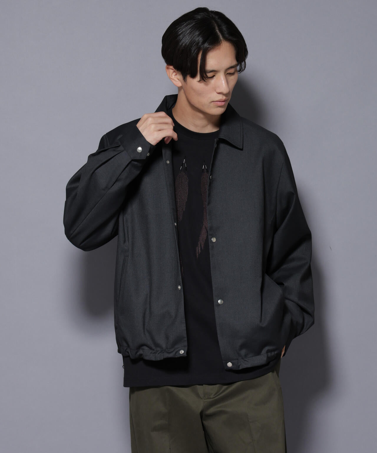 DELEGANTE エアリーサキソニーコーチジャケット | NANO universe（ナノ