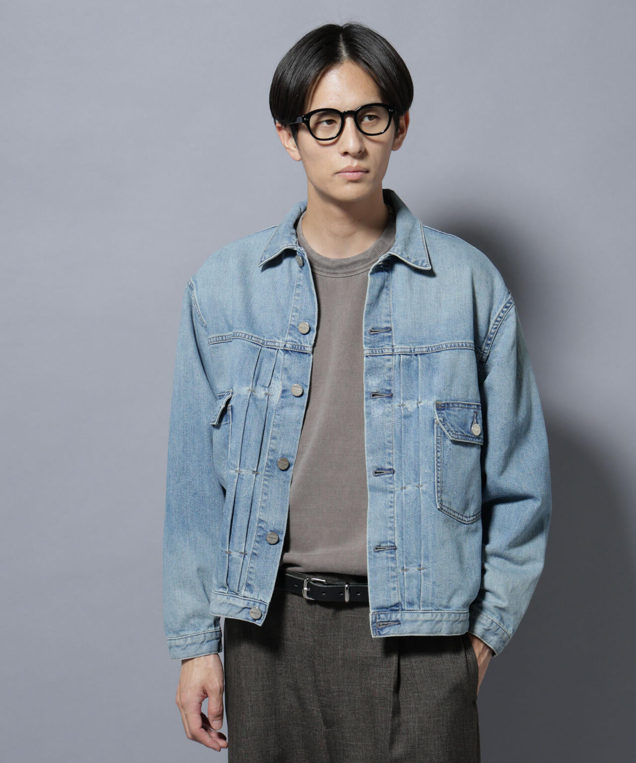 AUTHENコラボ SILKNIZED DENIM トラッカージャケット(セットアップ可