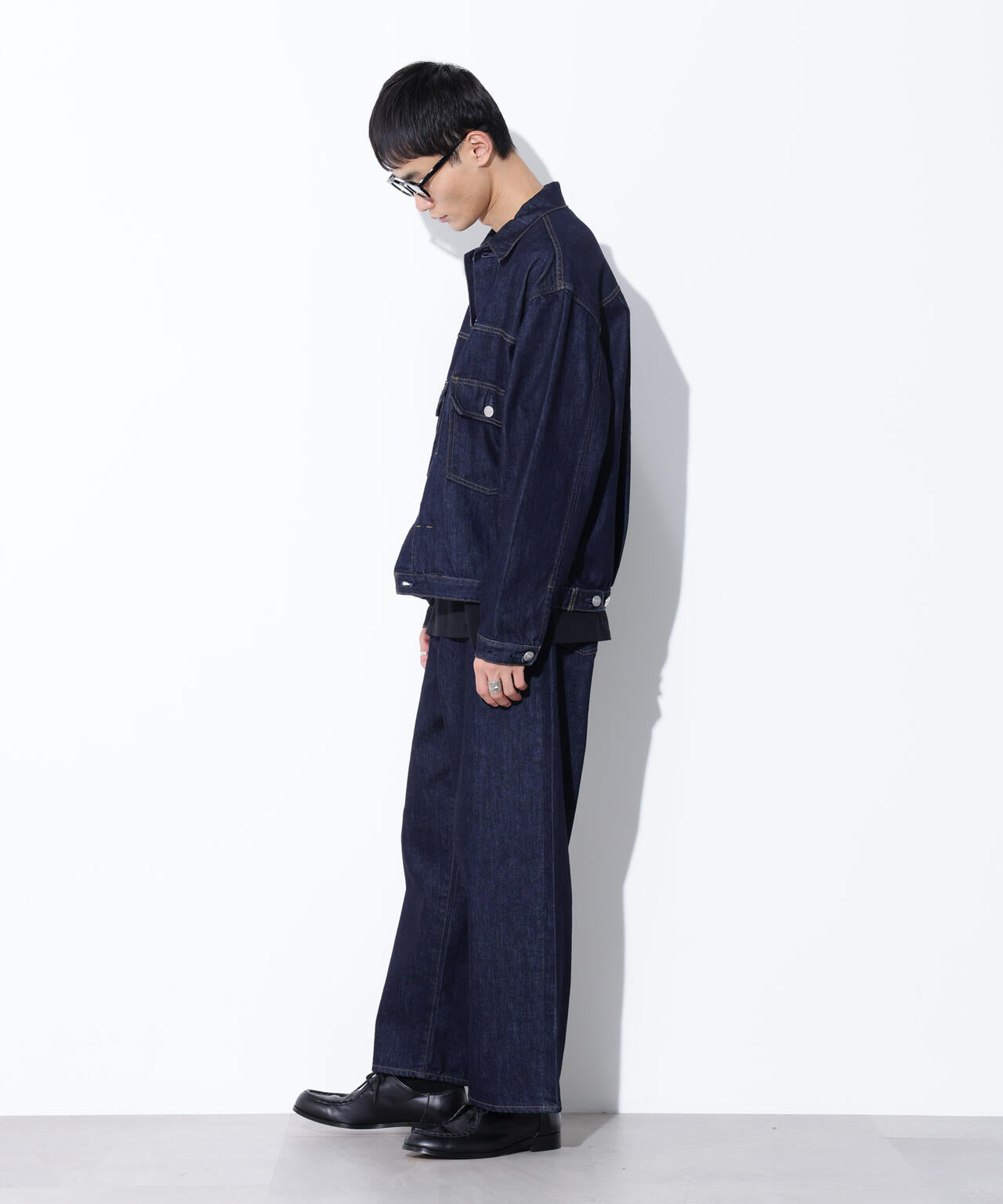 AUTHENコラボ SILKNIZED DENIM トラッカージャケット(セットアップ可)