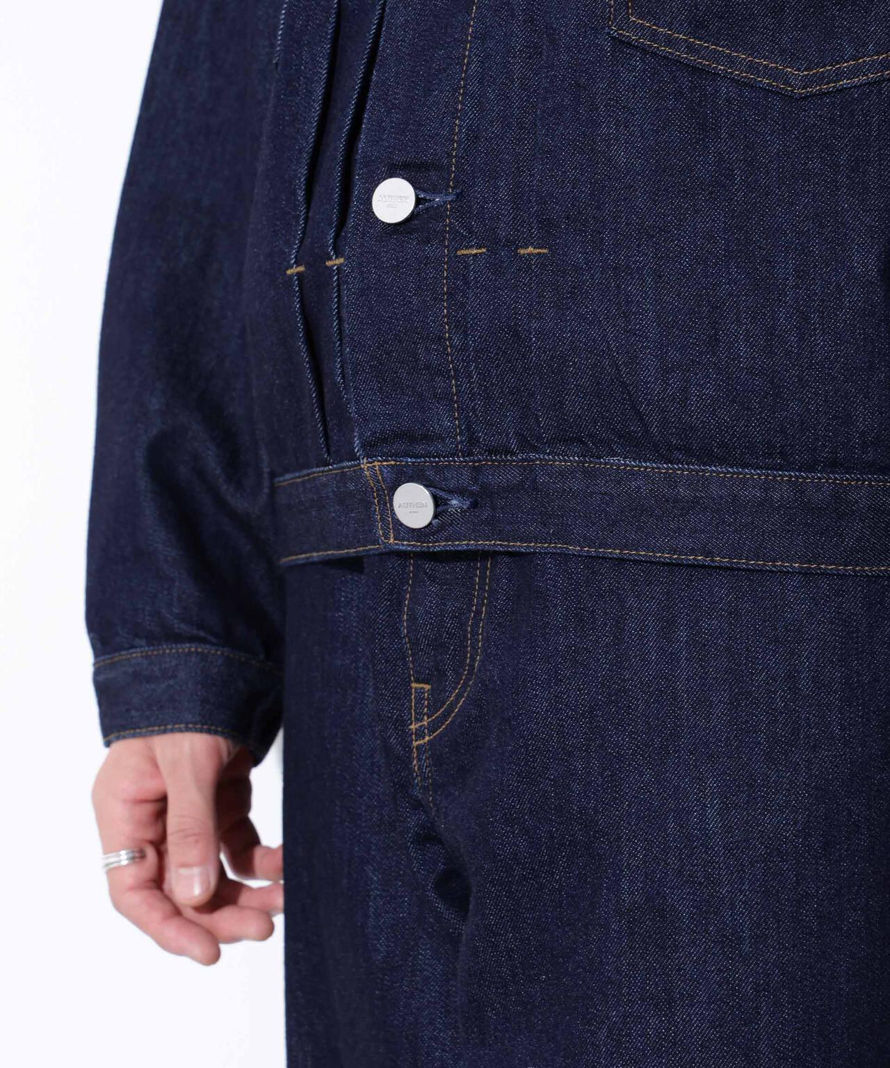 AUTHENコラボ SILKNIZED DENIM トラッカージャケット(セットアップ可)