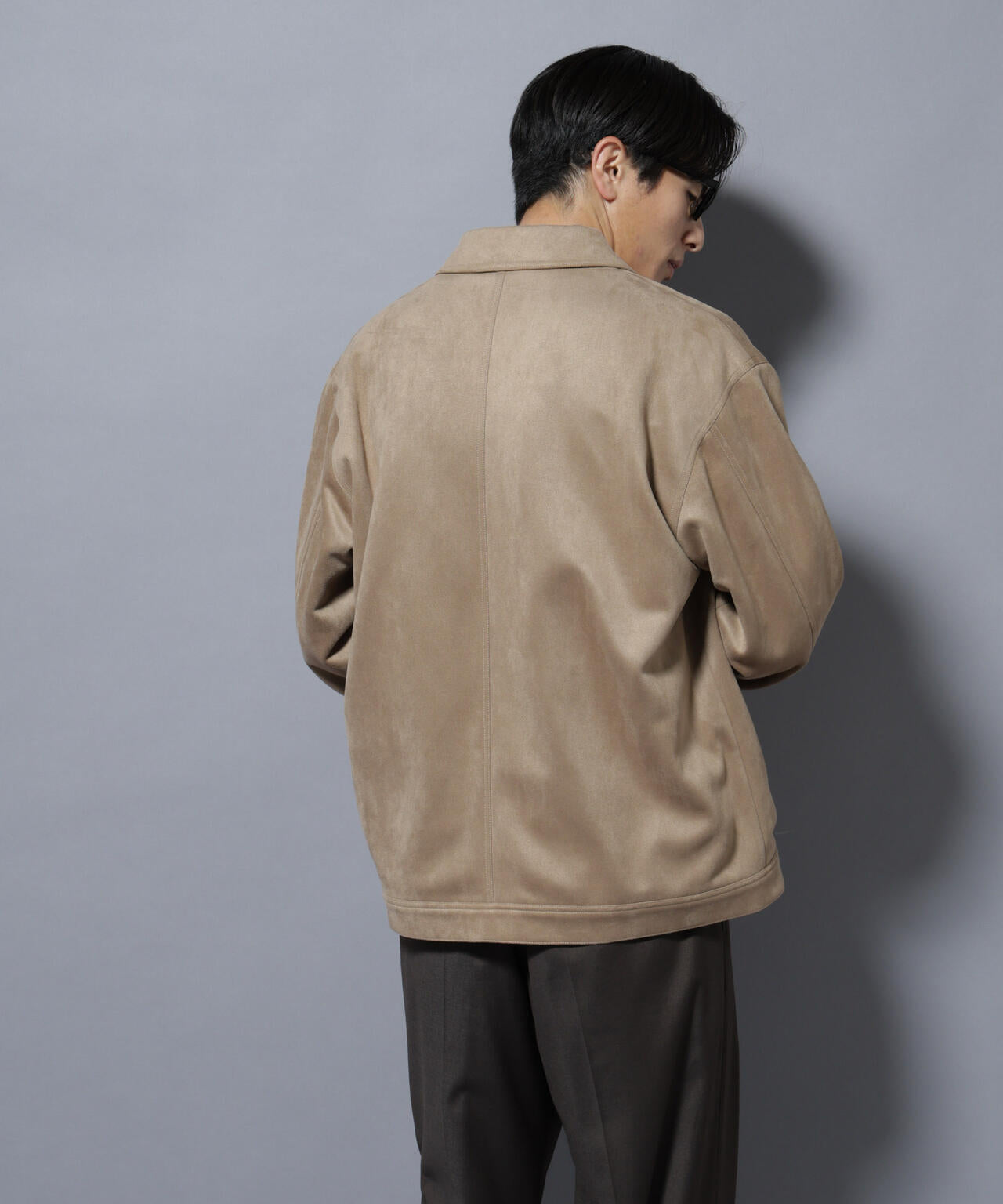 フェイクスエードシャツブルゾン | NANO universe（ナノ・ユニバース