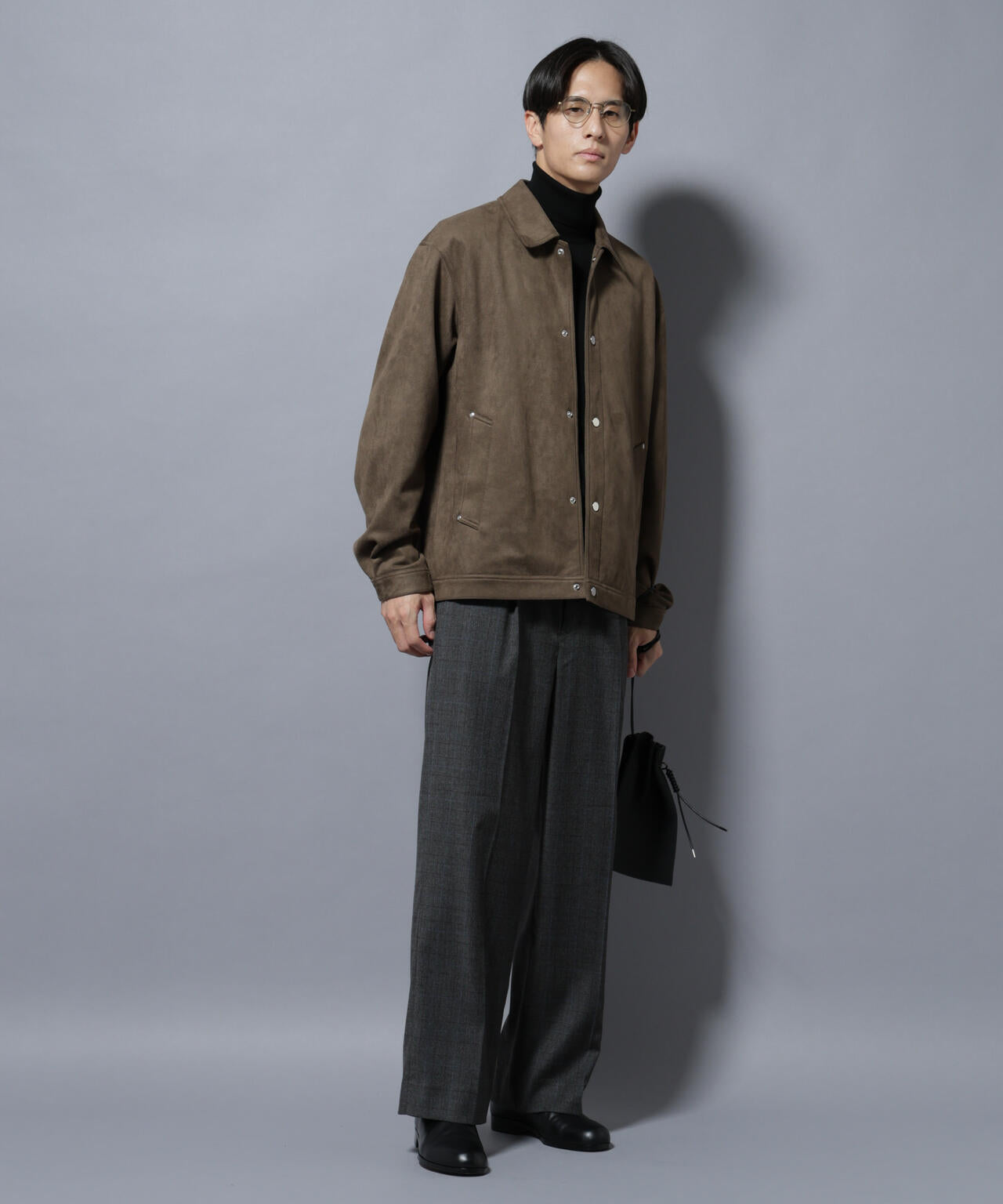 フェイクスエードシャツブルゾン | NANO universe（ナノ・ユニバース