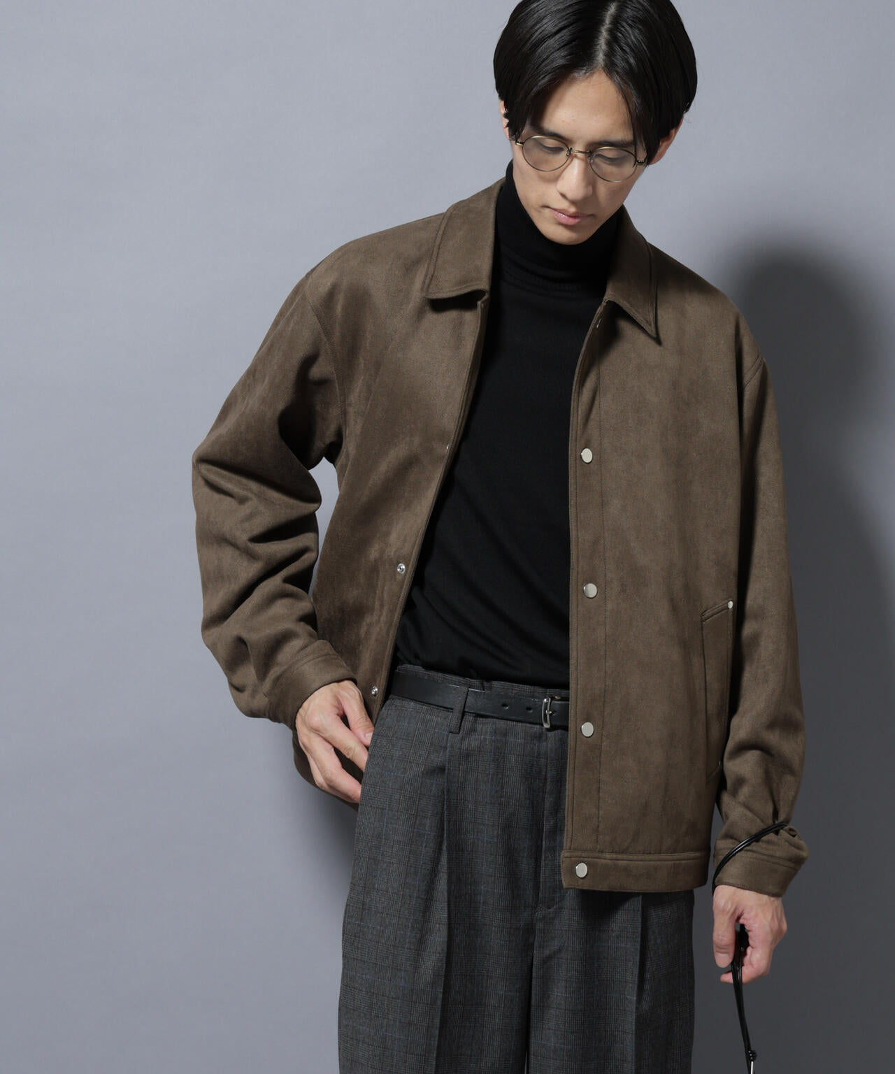 フェイクスエードシャツブルゾン | NANO universe（ナノ