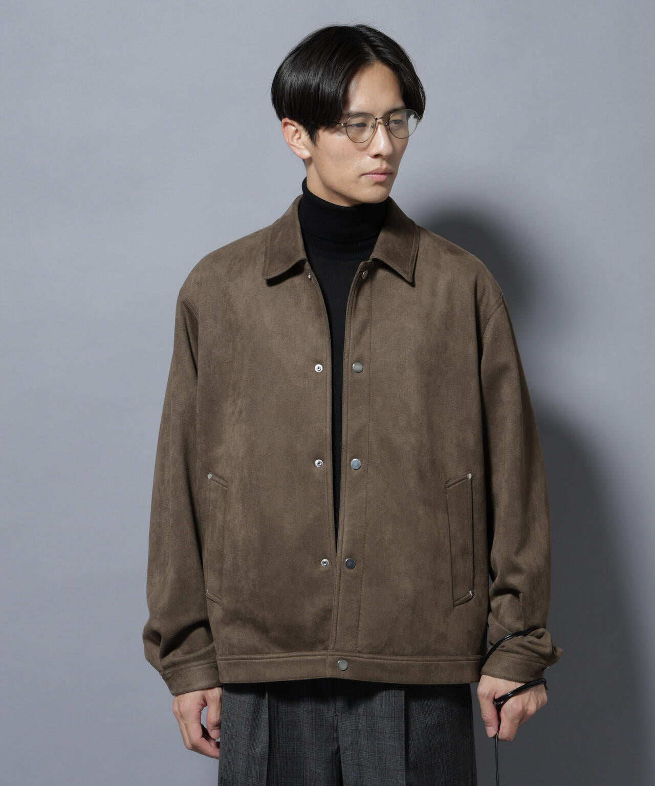 フェイクスエードシャツブルゾン | NANO universe（ナノ・ユニバース