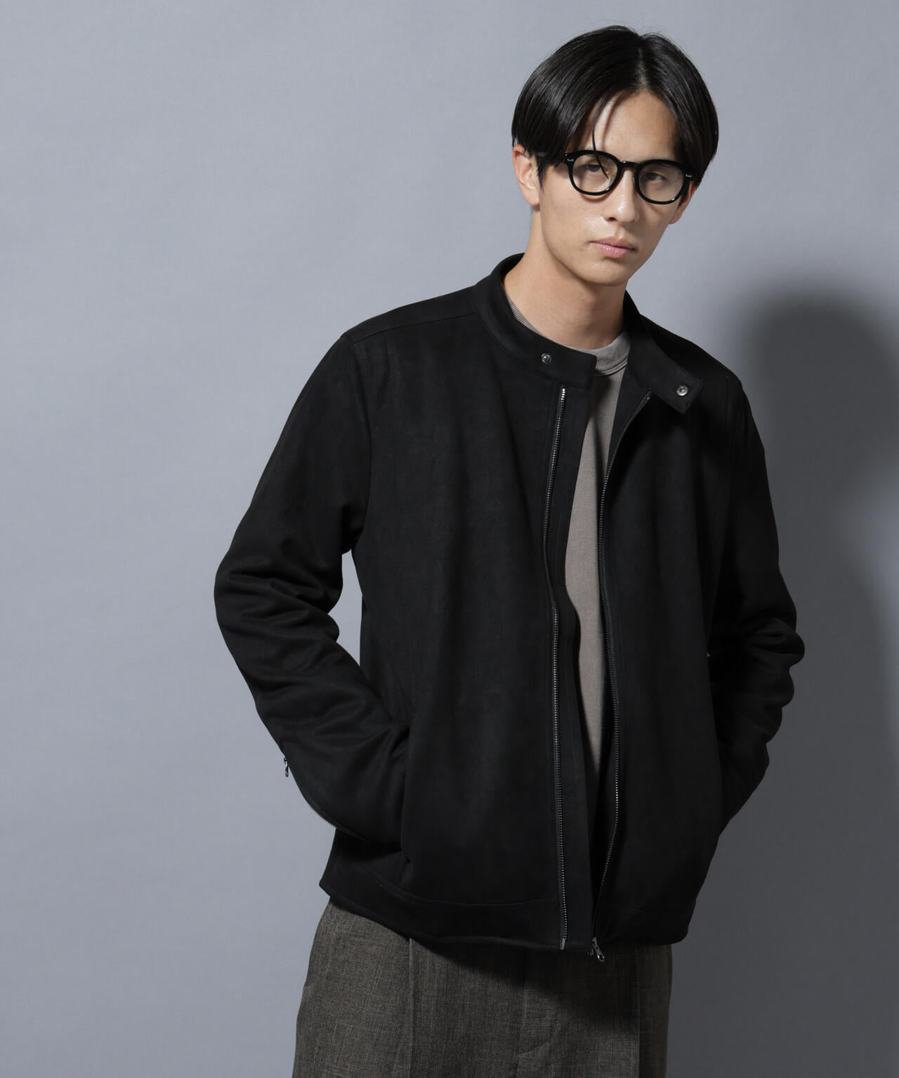 フェイクスエードシングルライダース | NANO universe（ナノ