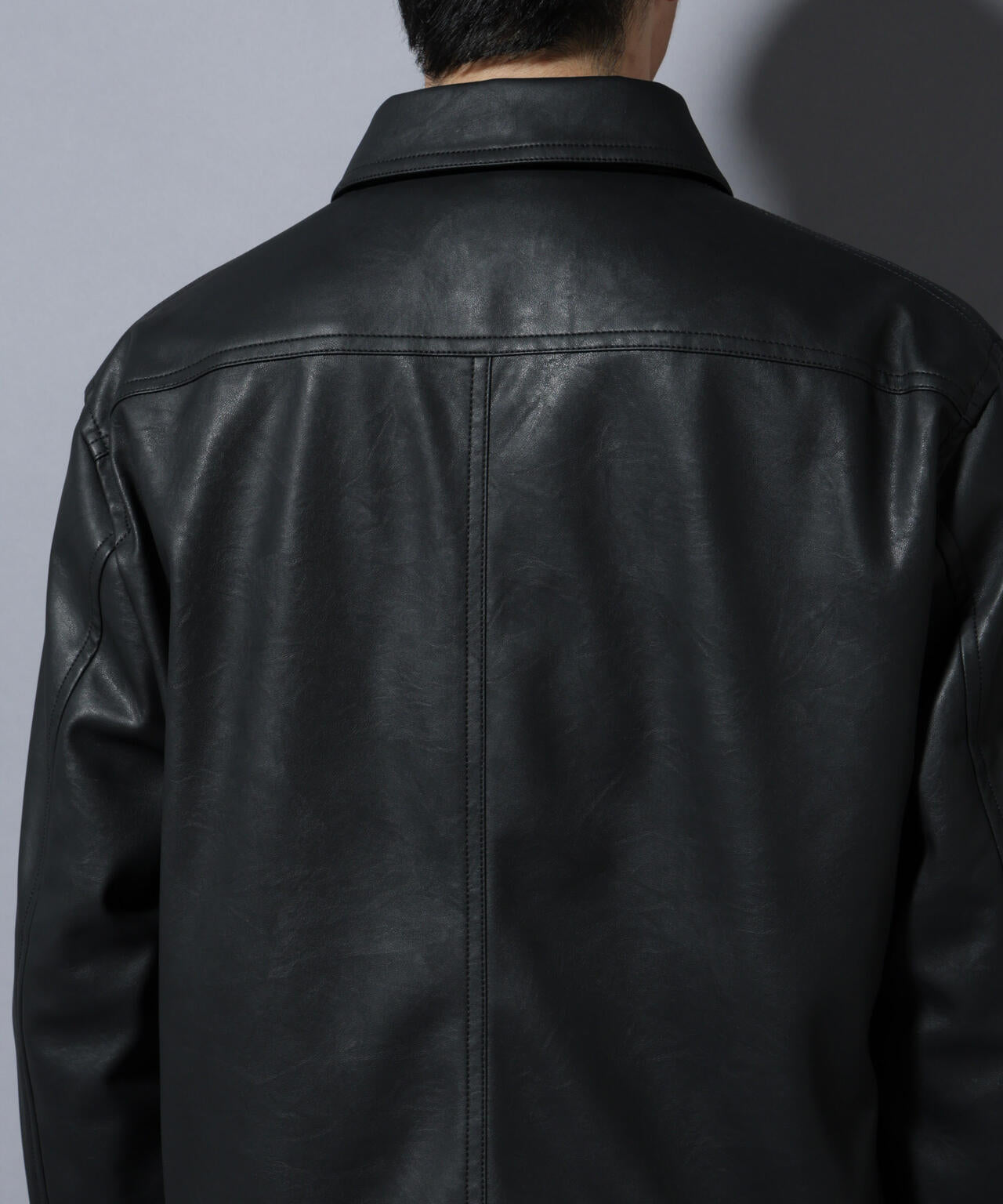 ヴィンテージライクフェイクレザー スポーツジャケット | NANO