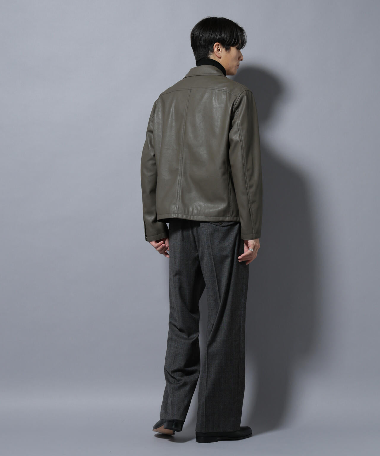ヴィンテージライクフェイクレザー スポーツジャケット | NANO