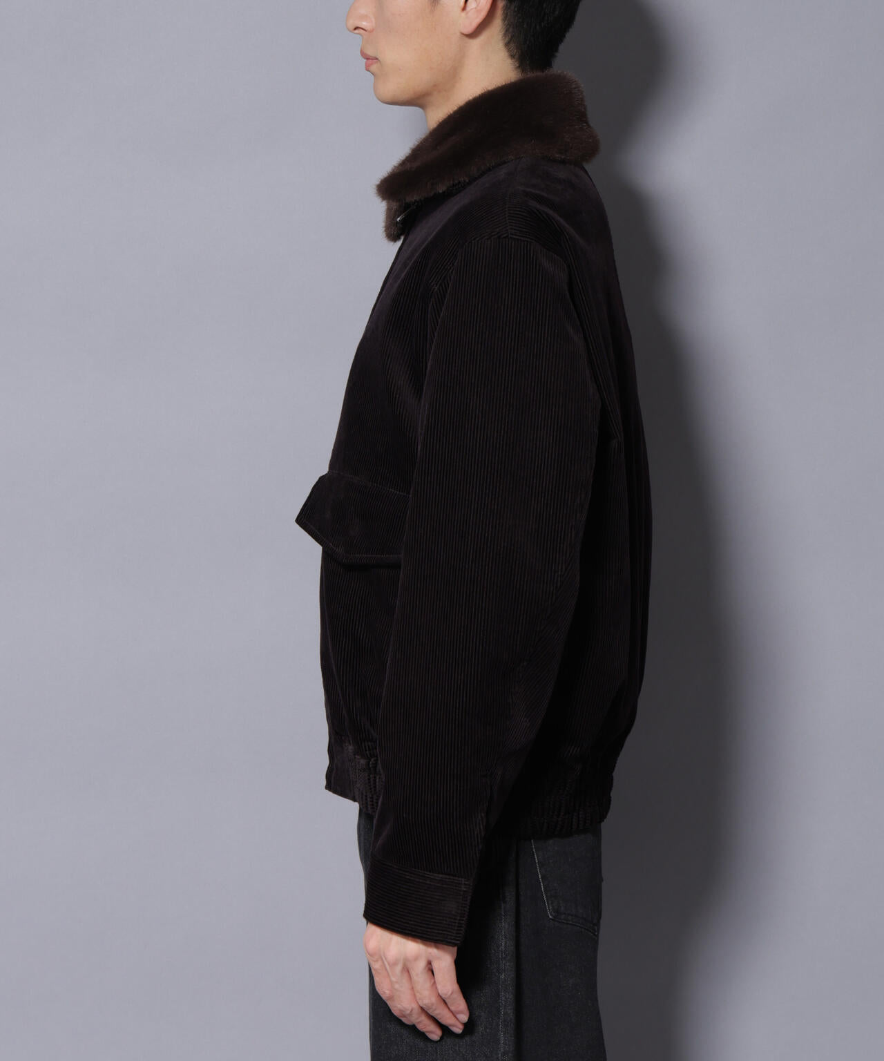 アタッチドカラー コットンコーデュロイブルゾン