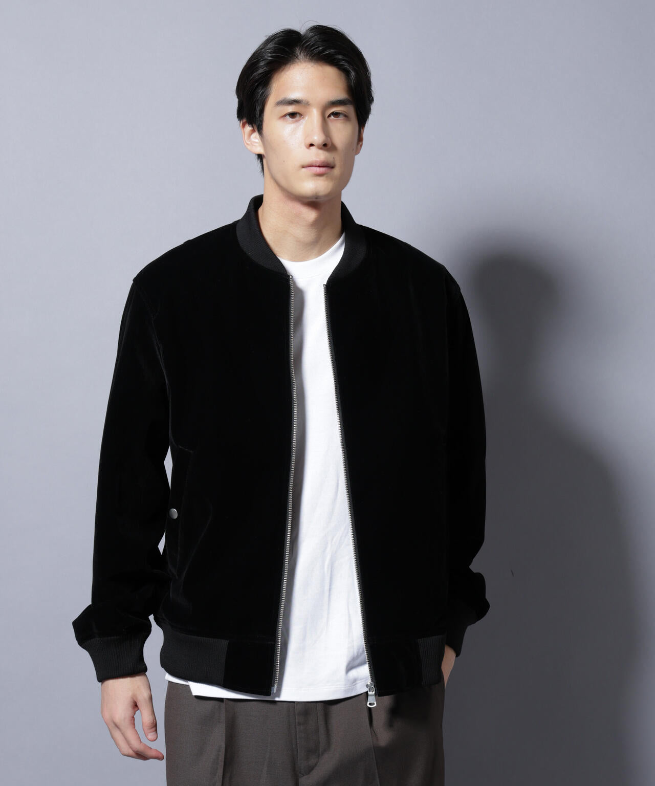 定価4万 nano universe  ALPHA  ma-1 アームレザー 専用 ナノユニバース x alpha 別注アームレザー ma-1 nano universe