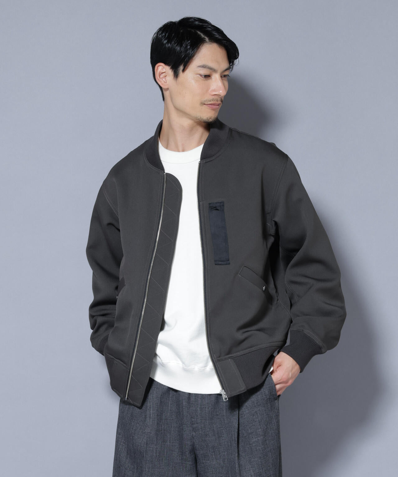 【極美品】★ナノユニバース＆OGAWAコラボ★メンズМサイズ★２ＷＡＹ★ブラック フェイクレザーCPOジャケット | NANO universe（ナノ