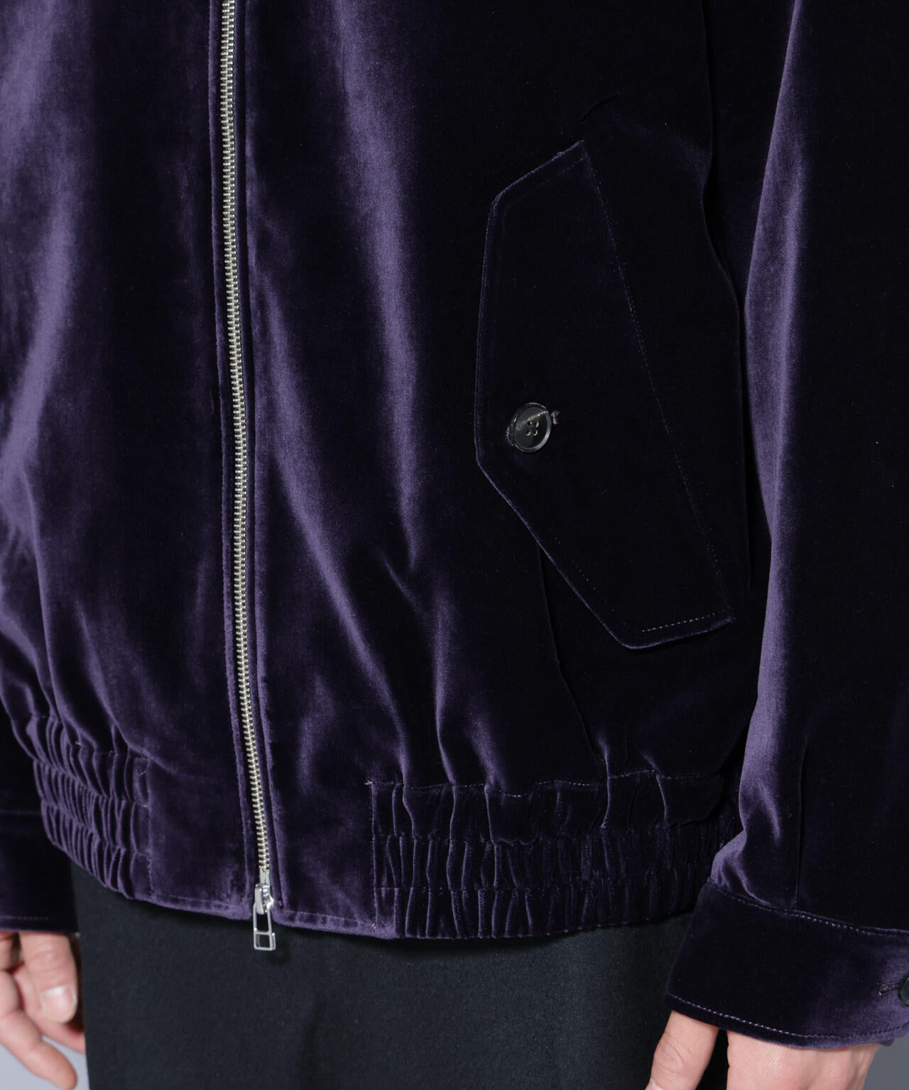 ｢ASSEMBLANC｣ コットンシルクベルベットブルゾン