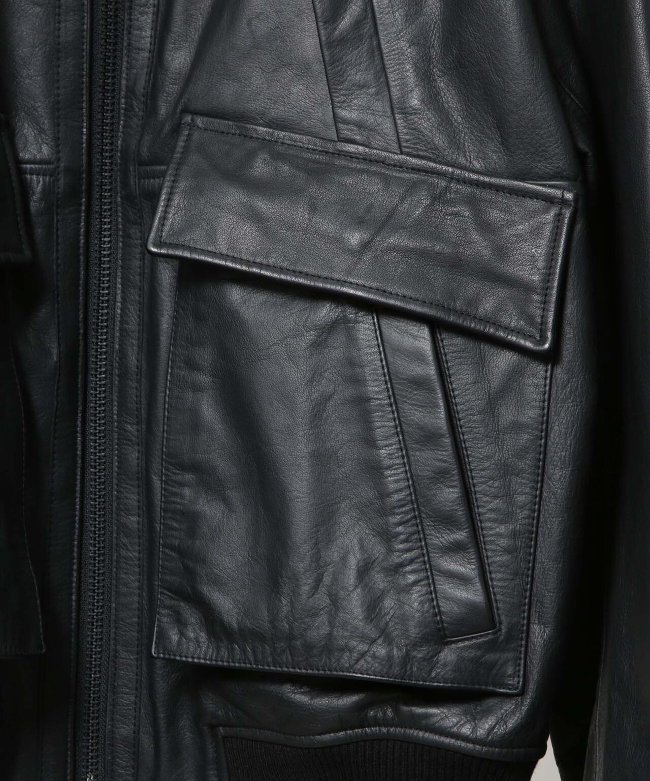 レザージャケット　シングル　collection PRIVEE? 古着屋noir HOTEL PALACE｣ シングルライダース レザーJKT | NANO universe（ナノ