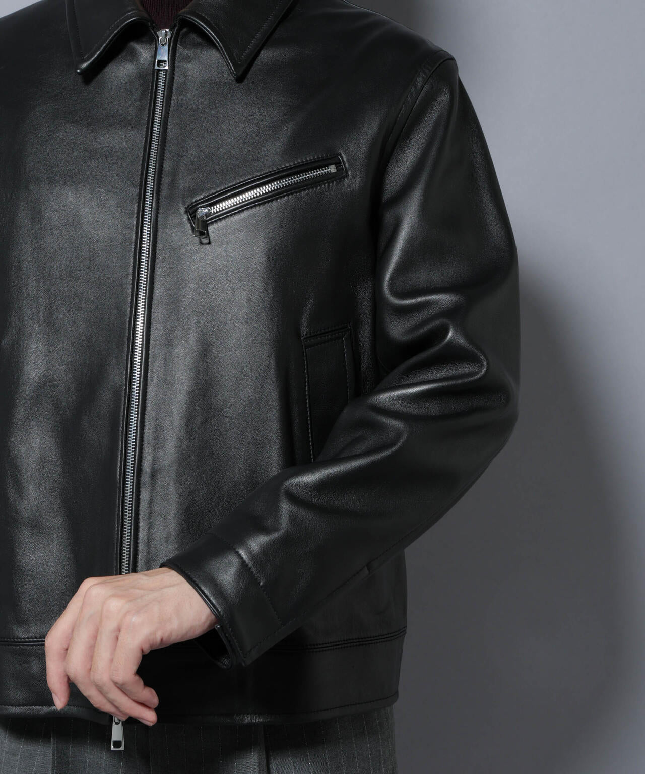 ラムナッパレザーライダースジャケット | NANO universe（ナノ