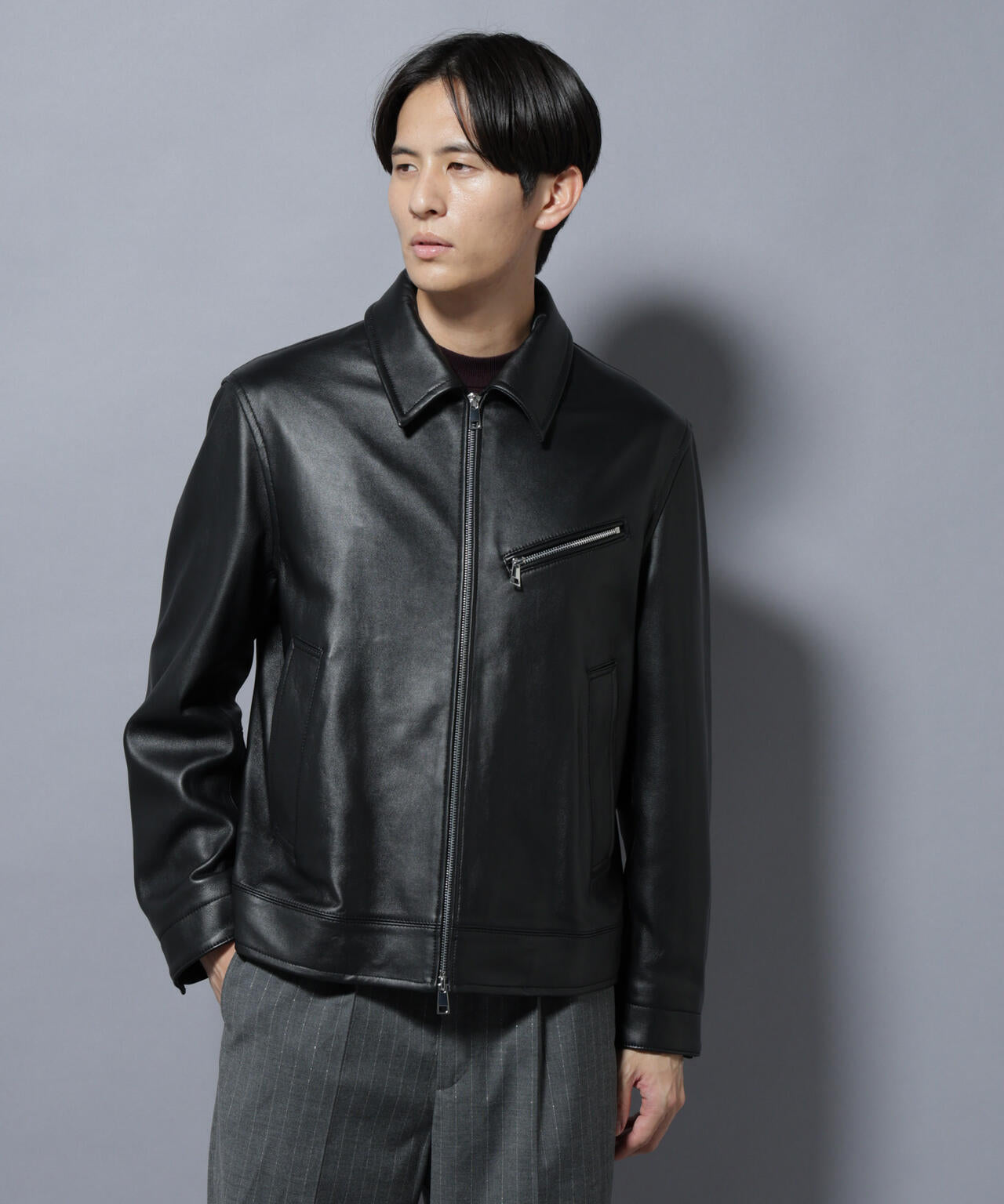 ラムナッパレザーライダースジャケット | NANO universe（ナノ