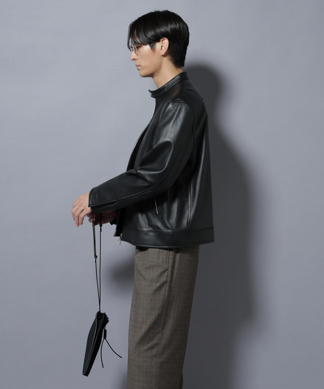 nano universe ラムレザー ライダースジャケット ラムナッパ