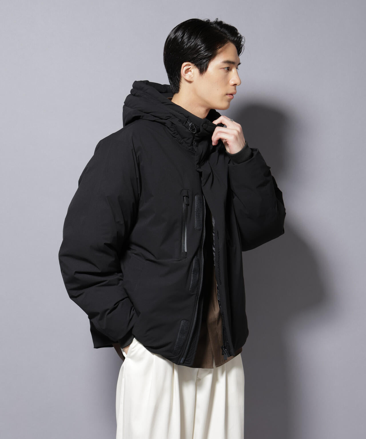 西川ダウン(R)」SOLOTEXショートダウン | NANO universe（ナノ