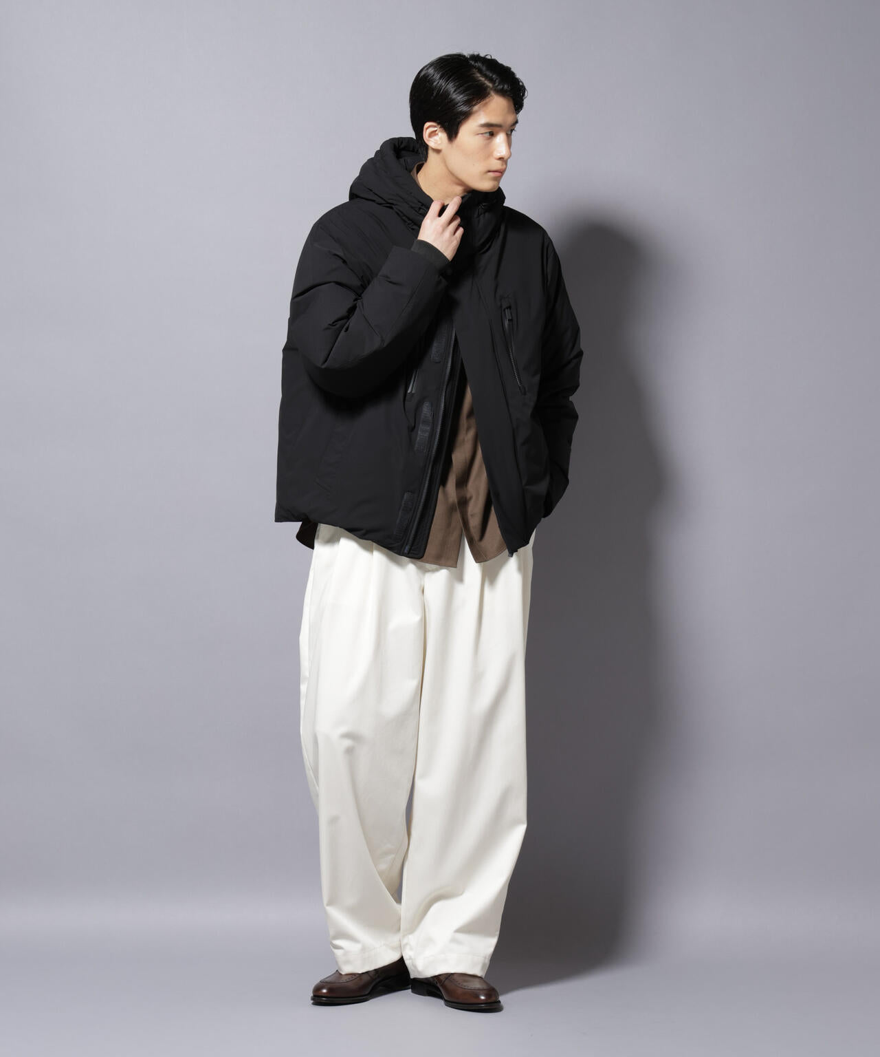 西川ダウン(R)」SOLOTEXショートダウン | NANO universe（ナノ