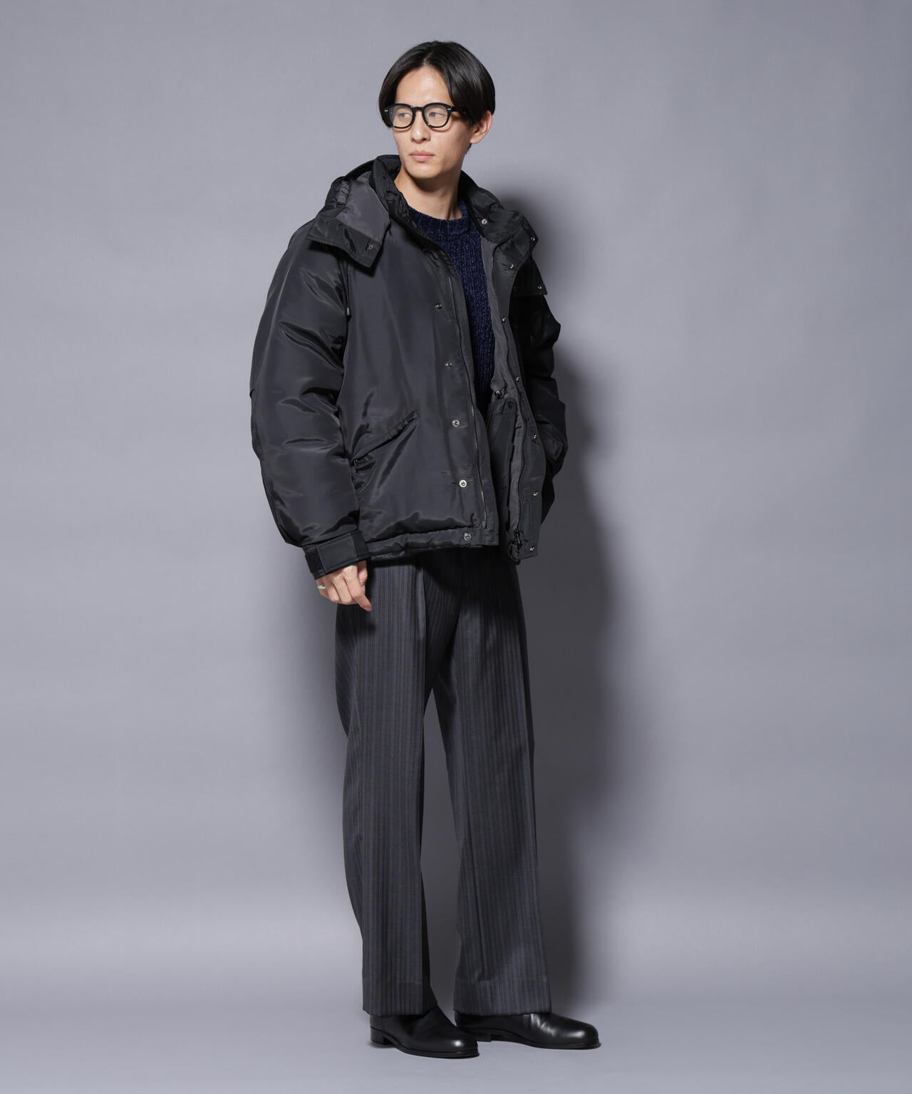 【極美品】★ナノユニバース＆OGAWAコラボ★メンズМサイズ★２ＷＡＹ★ブラック OGAWA PRODUCTS｣anewdown(R) 2WAYダウン 難燃性、撥水 | NANO universe