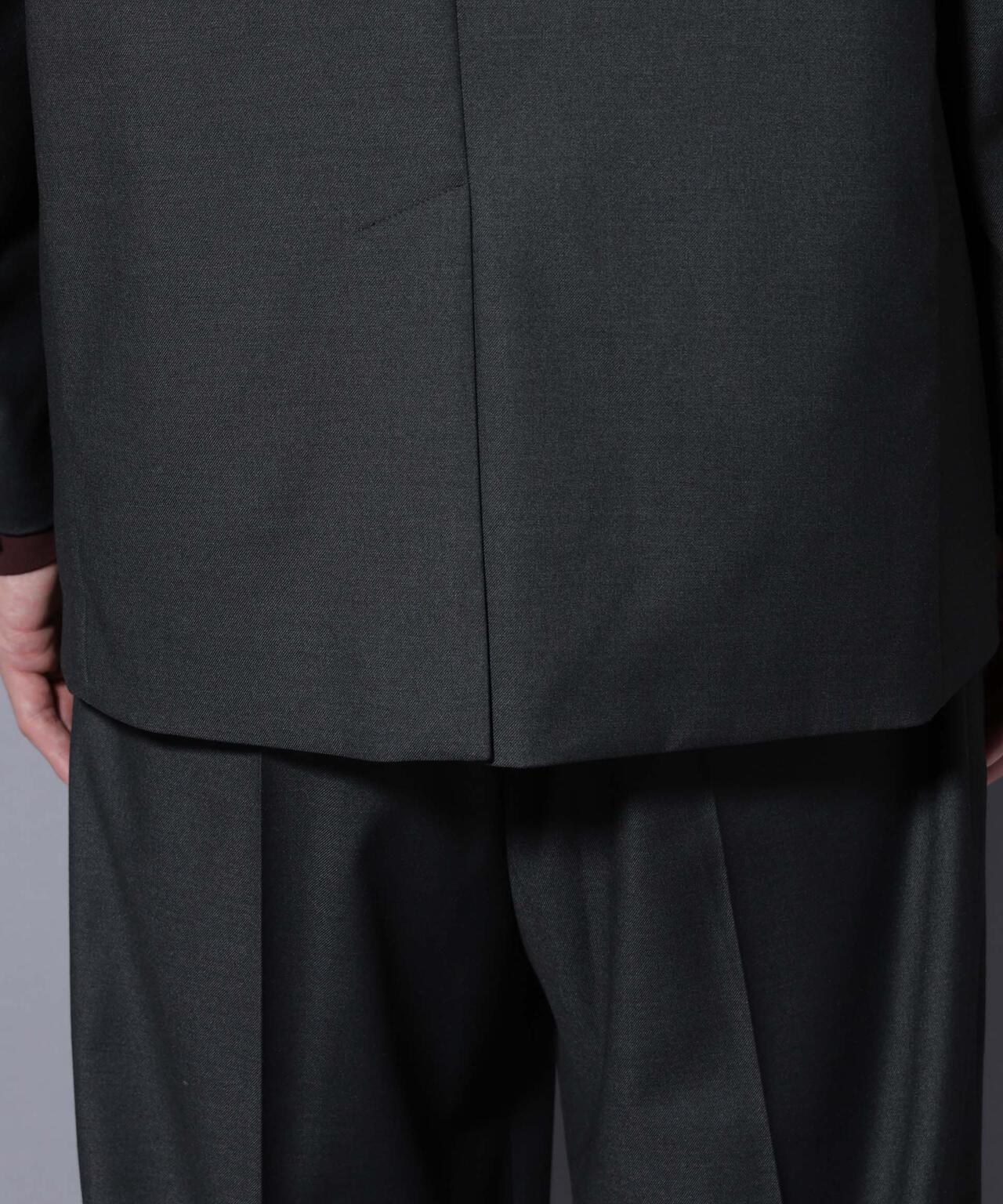 DELEGANTEエアリーサキソニー グリッターストライプテーラードジャケット(セットアップ可)