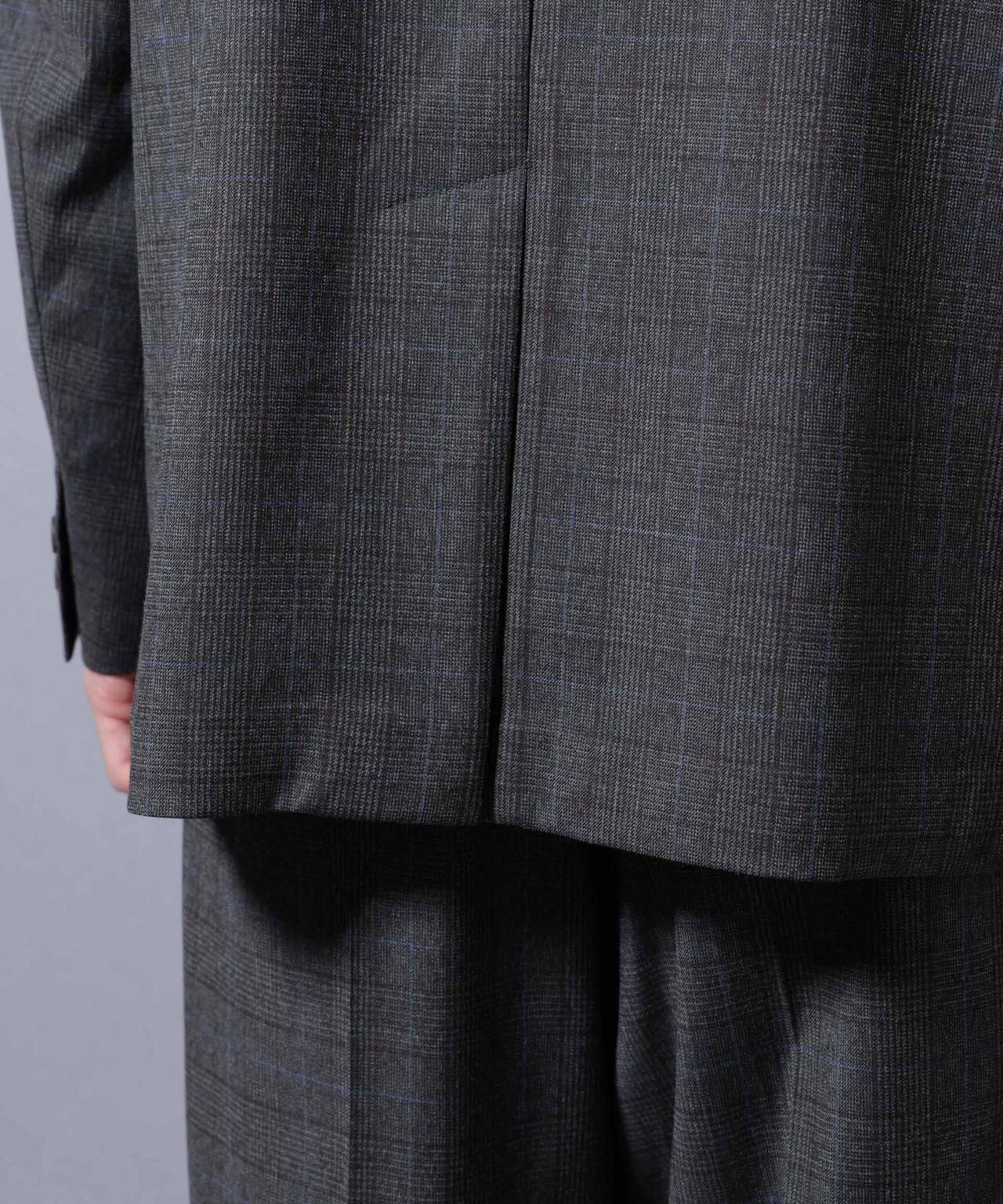 DELEGANTE グレンチェックW-Brethted ジャケット（セットアップ可）