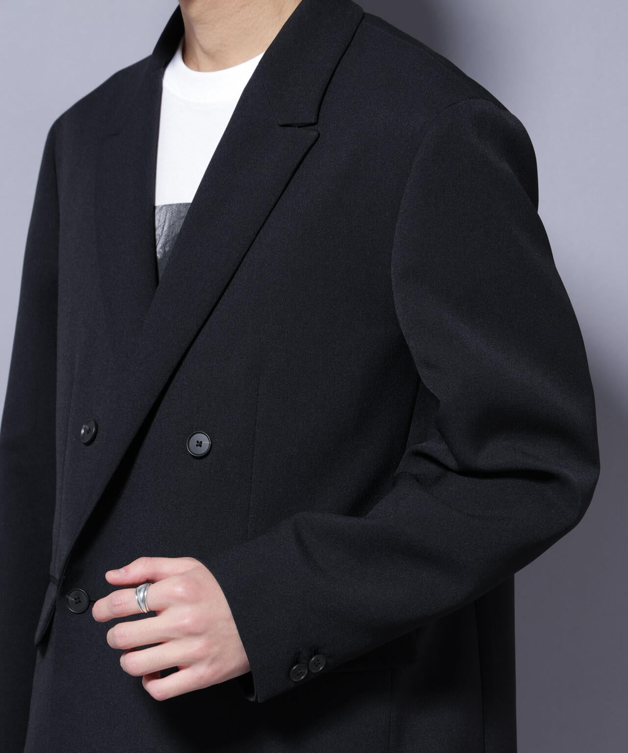 Reflax(R) ダブルクロスウェザーダブルブレストジャケット