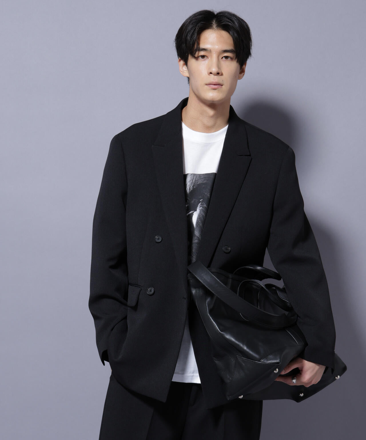 Reflax(R) ダブルクロスウェザーダブルブレストジャケット(セットアップ可)