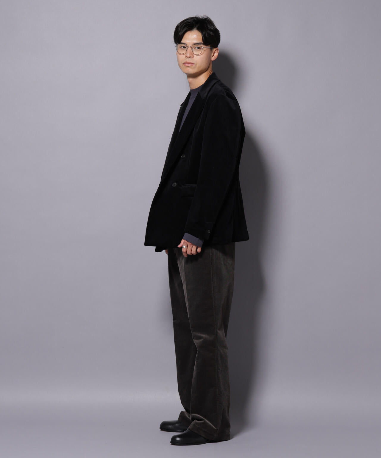 AIRコーデュロイ ダブルブレストジャケット/STRETCH（セットアップ可）