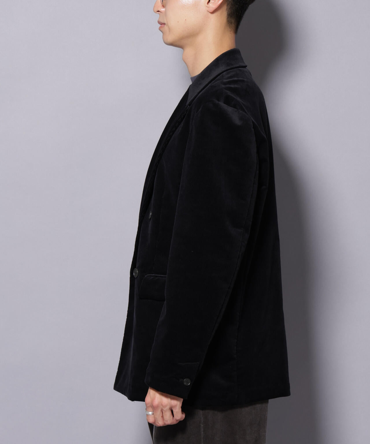 AIRコーデュロイ ダブルブレストジャケット/STRETCH（セットアップ可）
