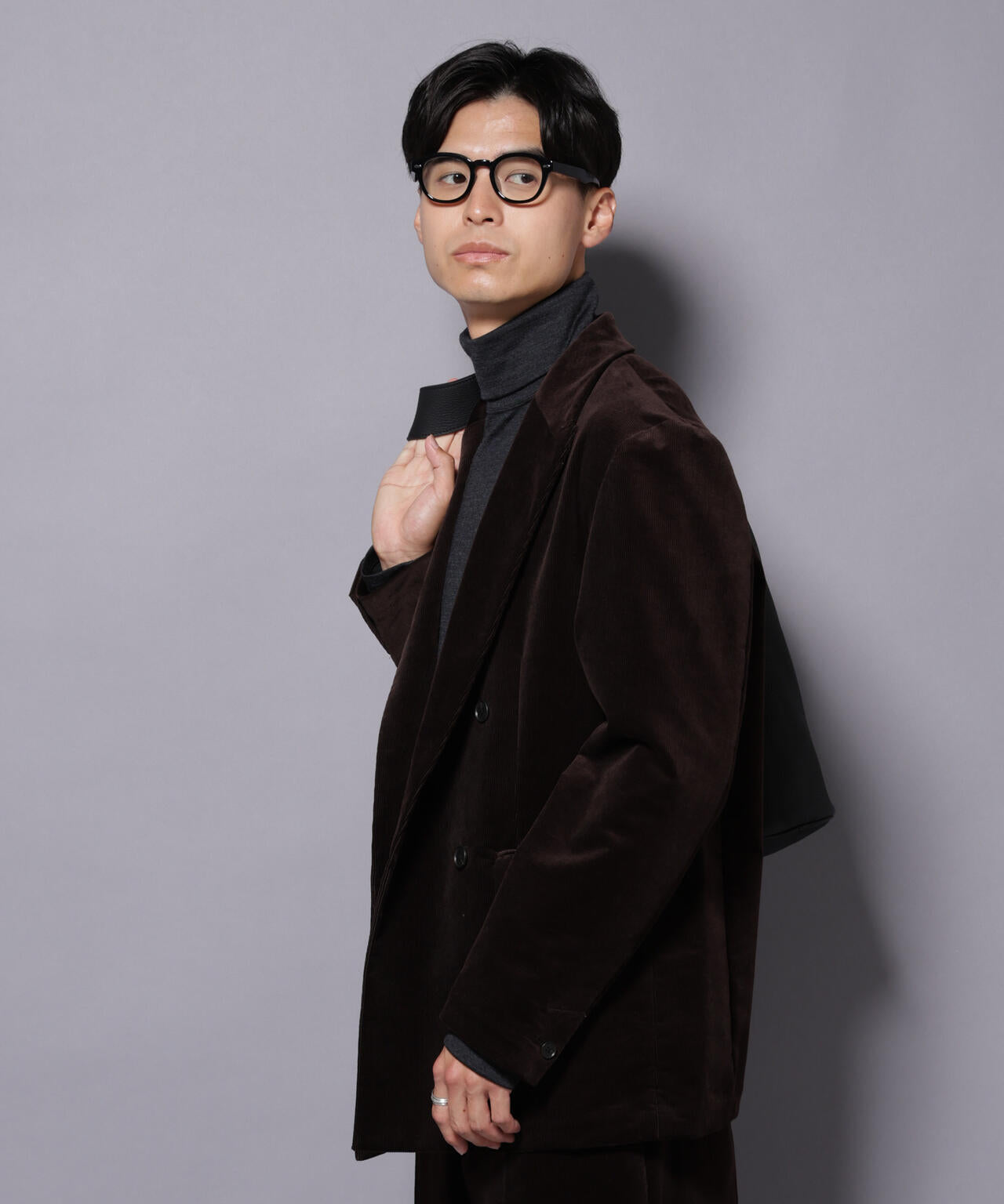 AIRコーデュロイ ダブルブレストジャケット/STRETCH（セットアップ可）