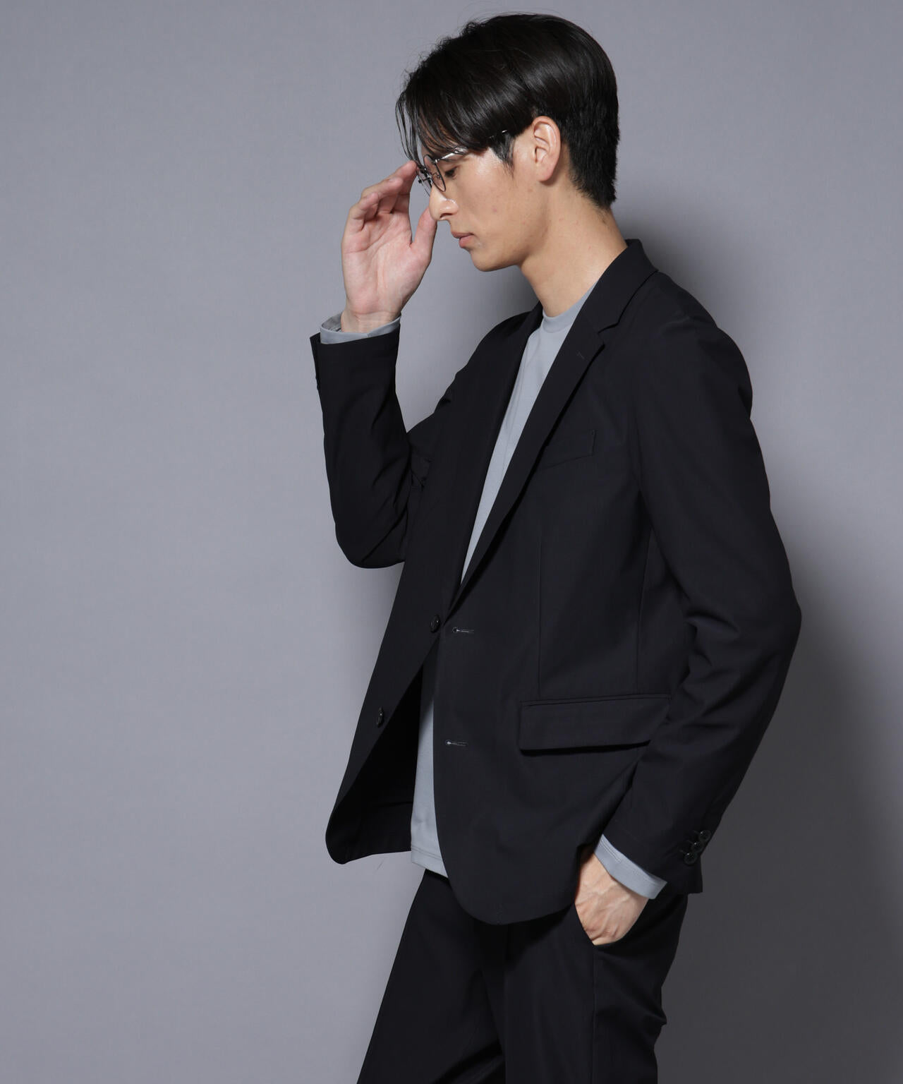 「N JACKET BASIC」TEXBRID(R) ツイルジャケット/ストレッチ・撥水(セットアップ可）