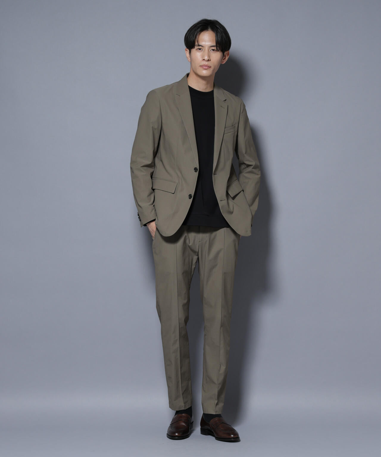 N JACKET BASIC」TEXBRID(R) ツイルジャケット/ストレッチ・撥水