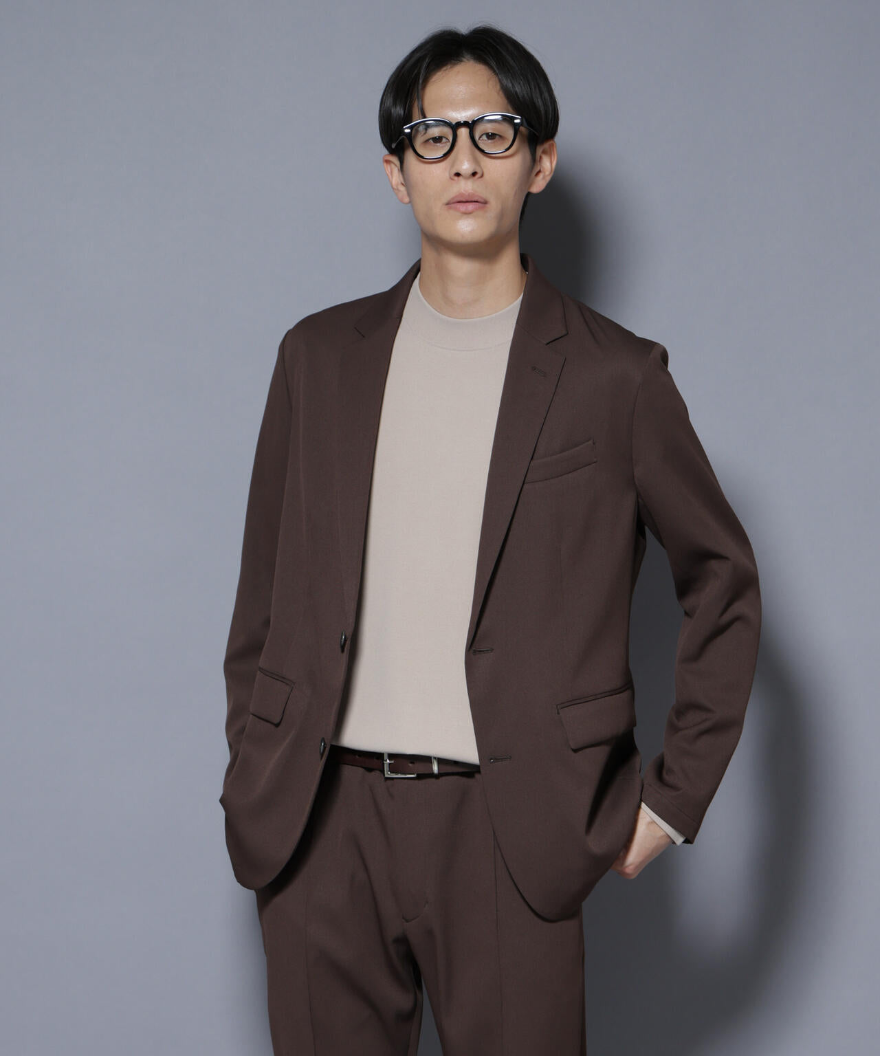N JACKET BASIC」シャドーストライプジャケット(セットアップ可