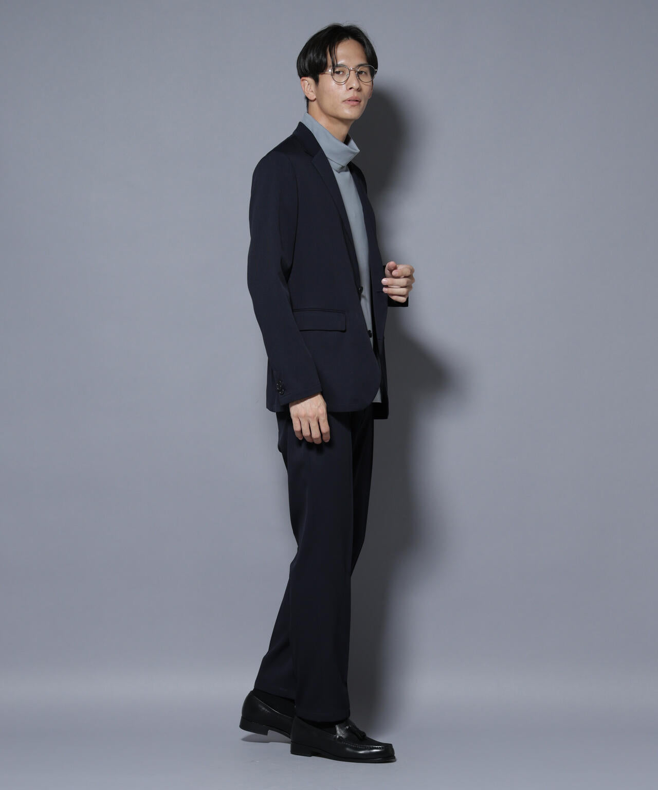 N JACKET BASIC」シャドーストライプジャケット(セットアップ可