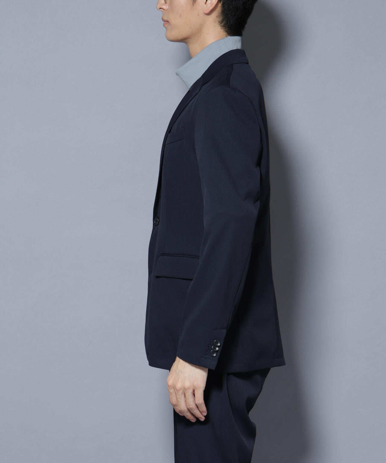 N JACKET BASIC」シャドーストライプジャケット(セットアップ可