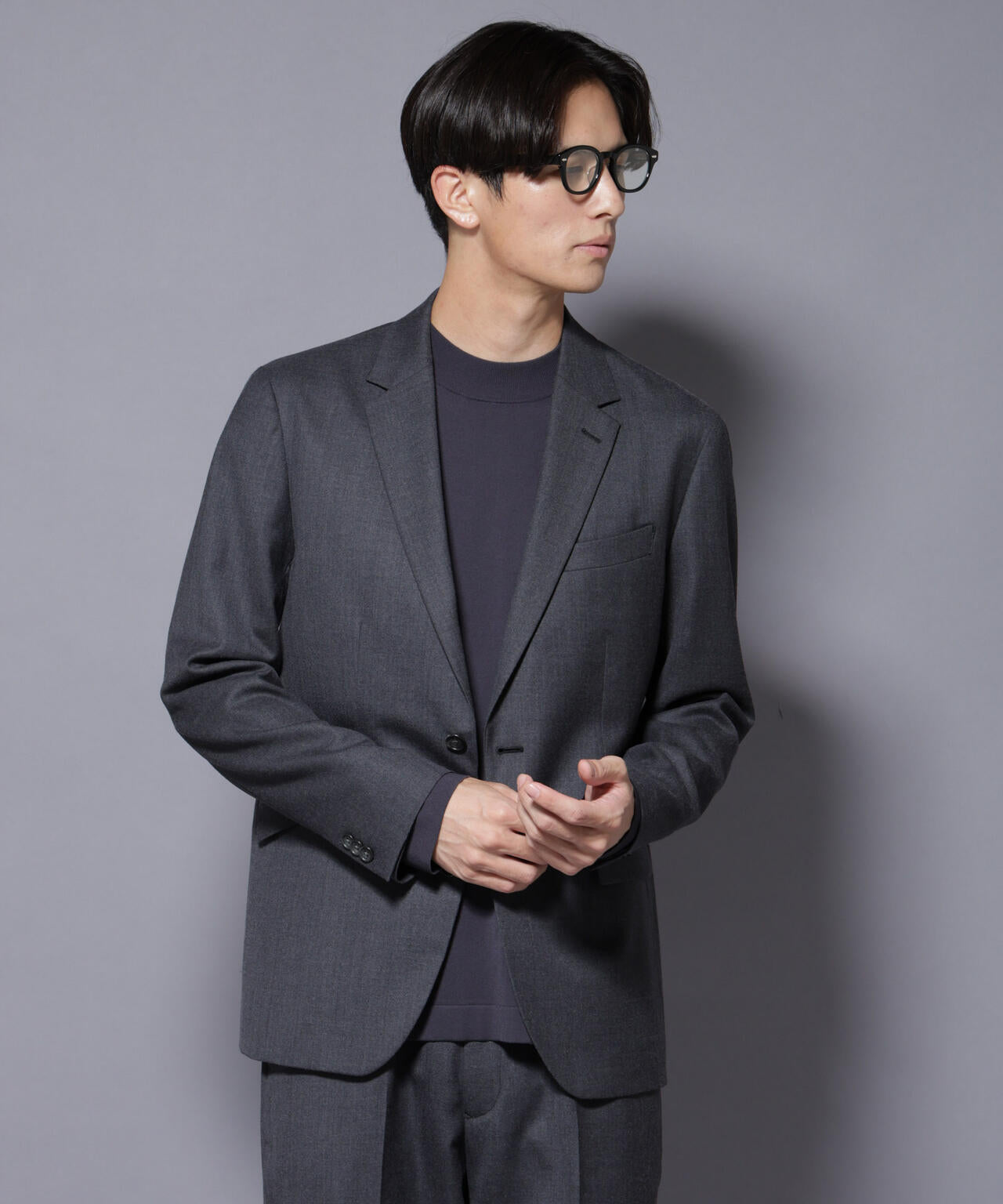 「N JACKET PREMIUM」RENU(R) ウール混洗えるサキソニージャケット（セットアップ可）