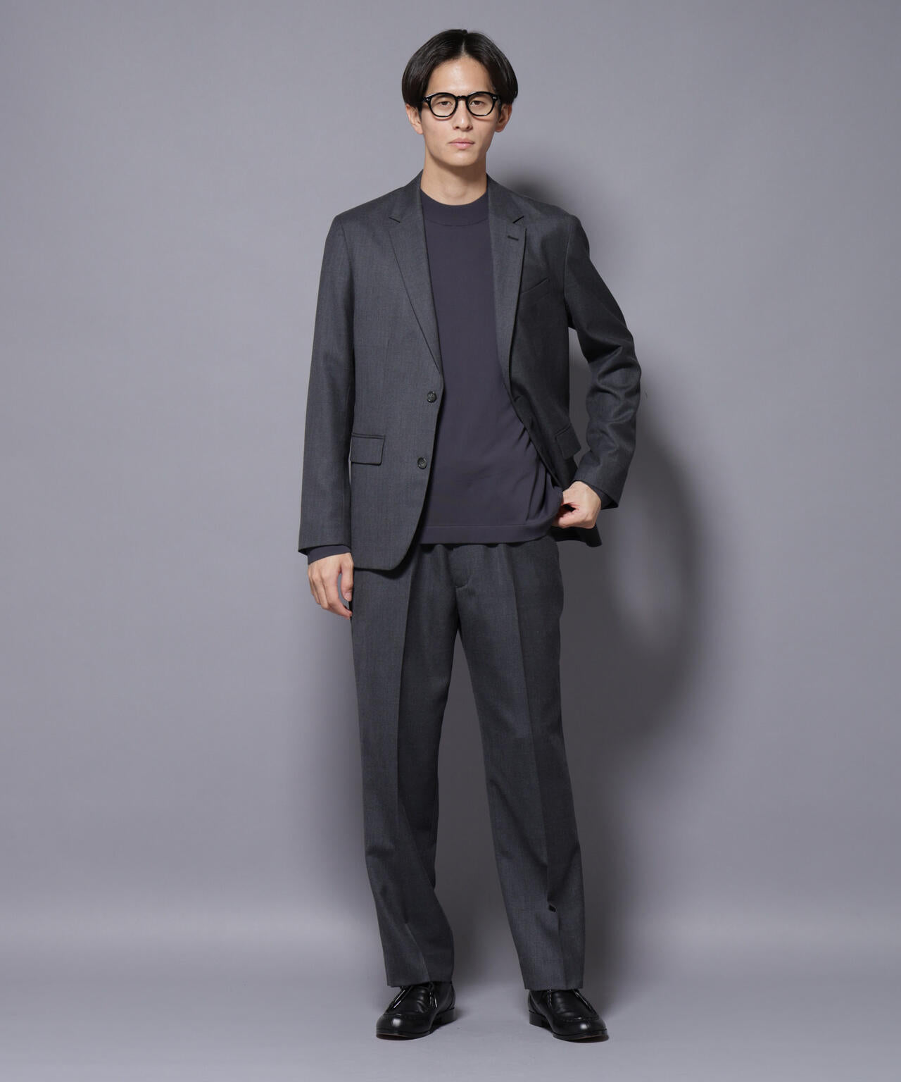 「N JACKET PREMIUM」RENU(R) ウール混洗えるサキソニージャケット（セットアップ可）