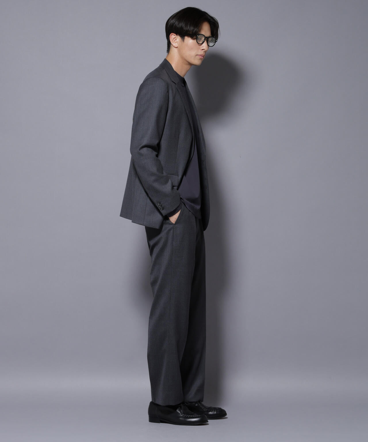 「N JACKET PREMIUM」RENU(R) ウール混洗えるサキソニージャケット（セットアップ可）